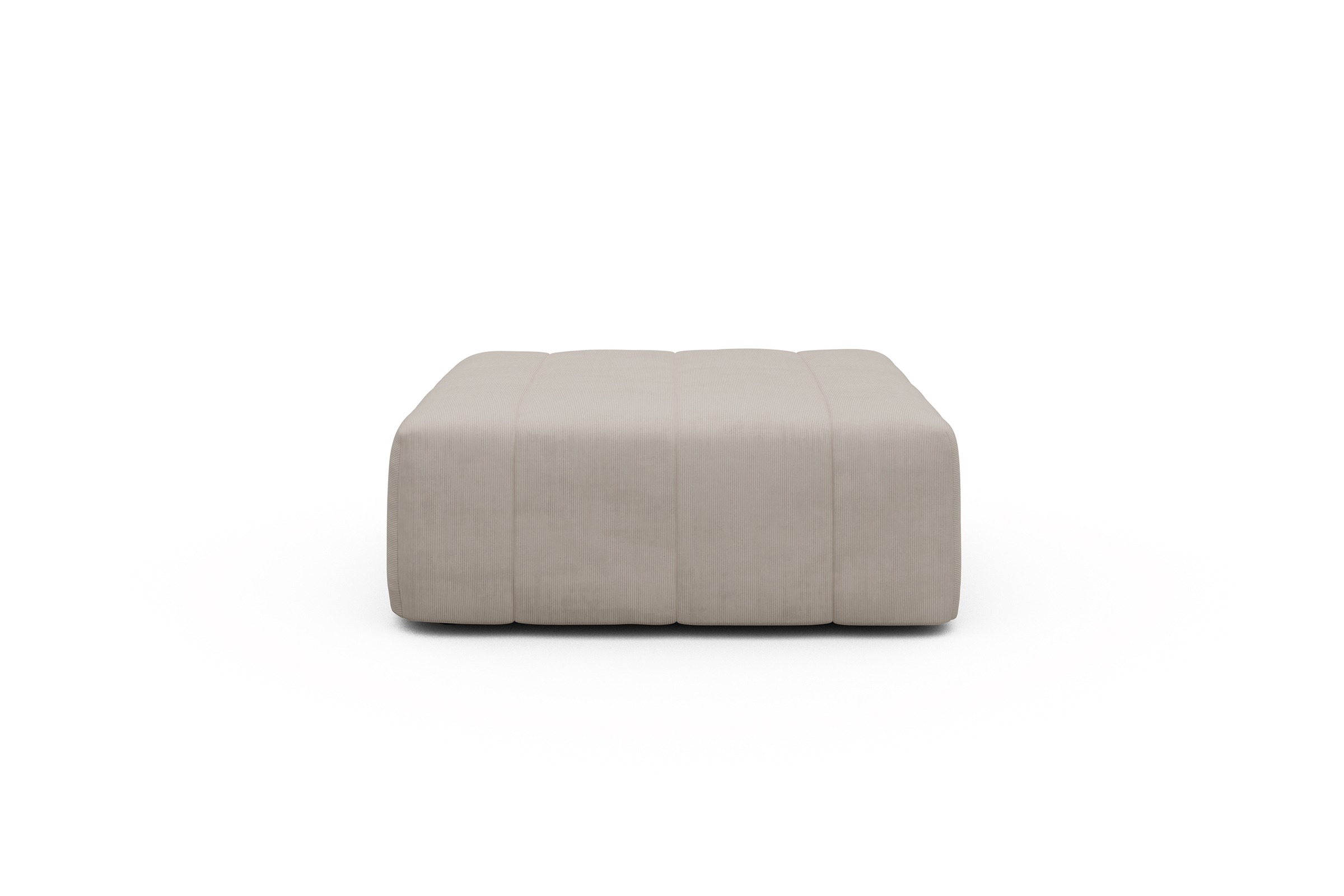 Sitzhocker Hugo Ottomane Cordufine-Off-White