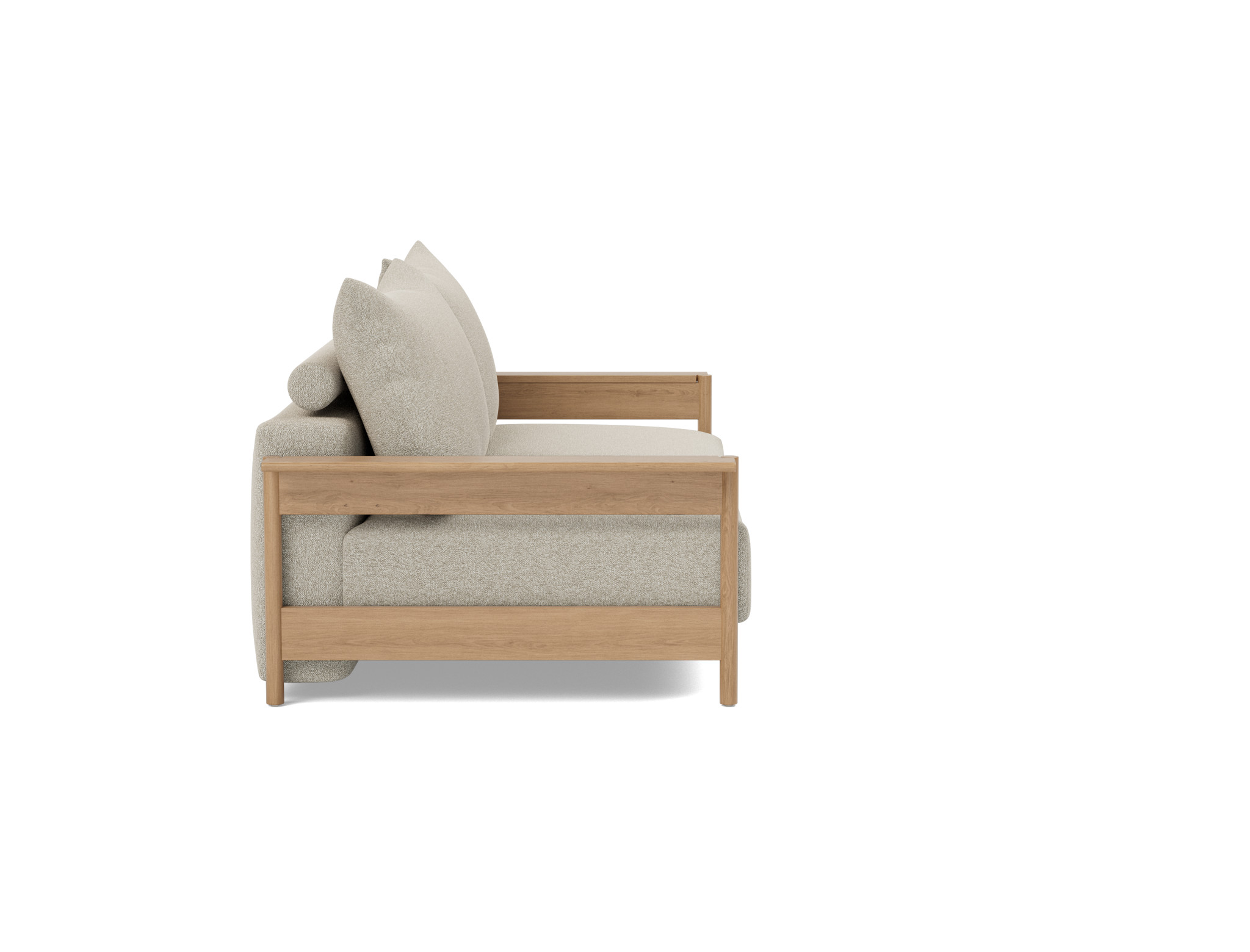 Schlafsofa Malloy Wood Boucle Skandi 539-Beige