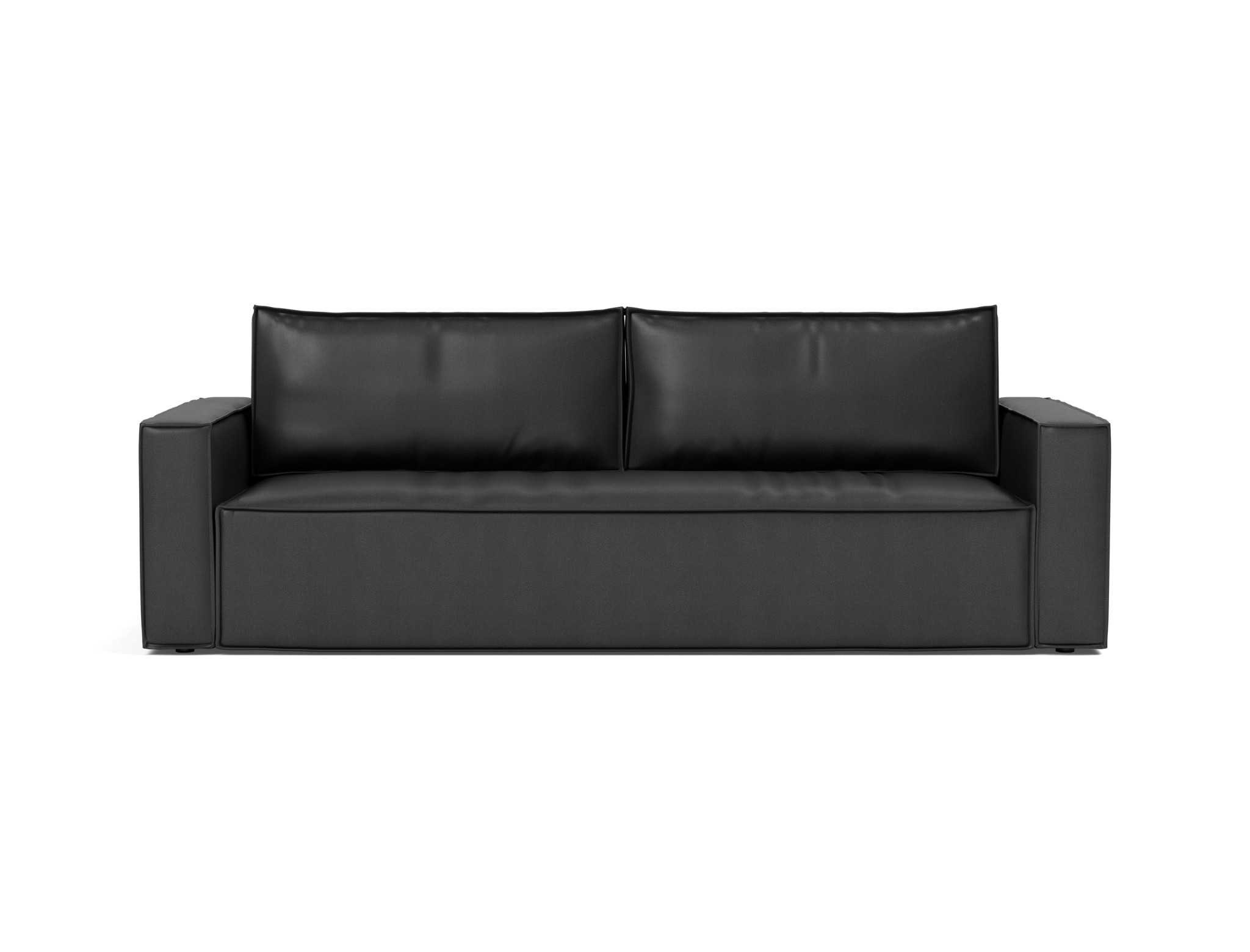 Schlafsofa Newilla Lederoptik Faunal 550-Black
