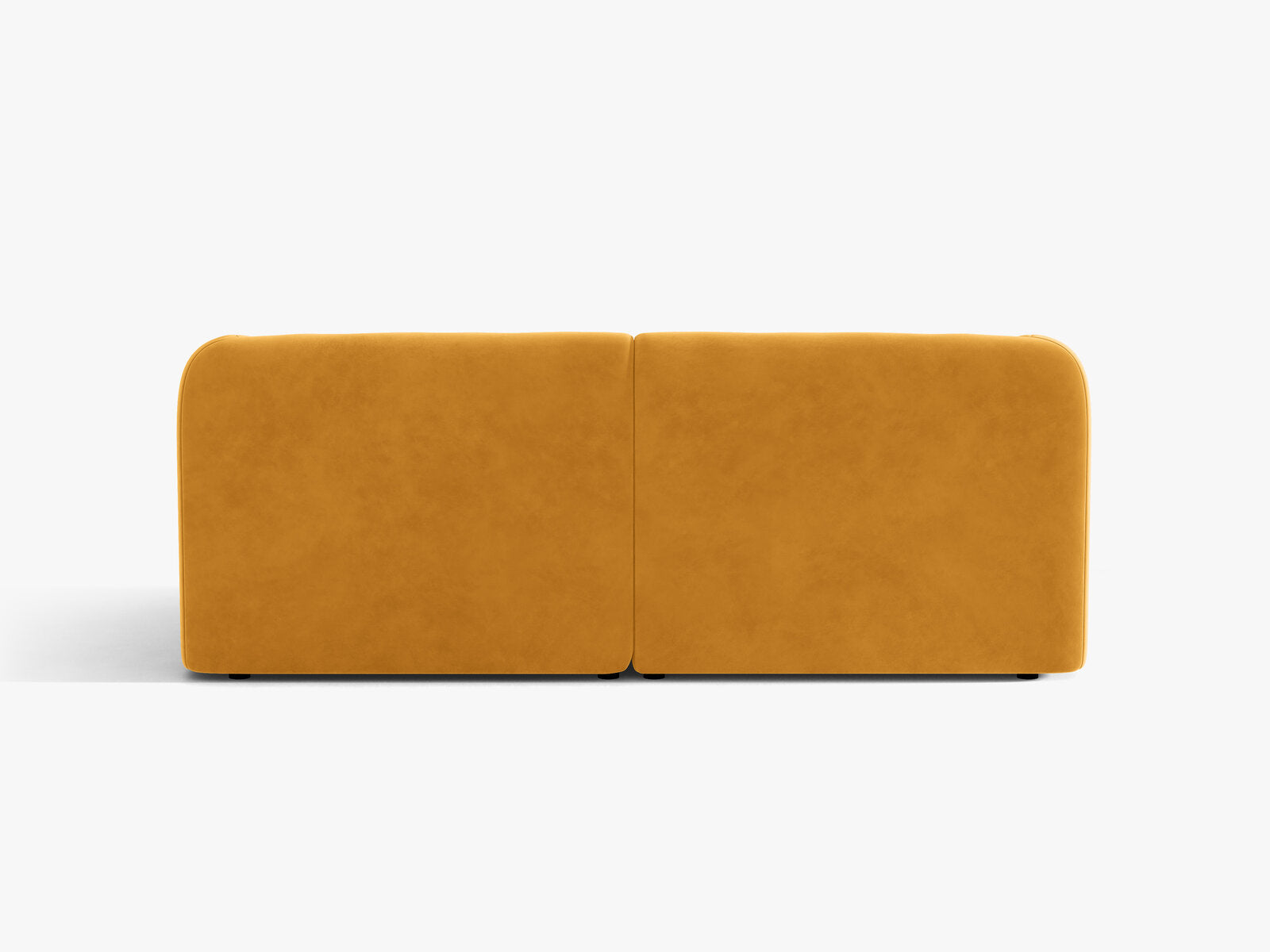 Micadoni Sofa Miley 2-Sitzer Samt Venus Gelb