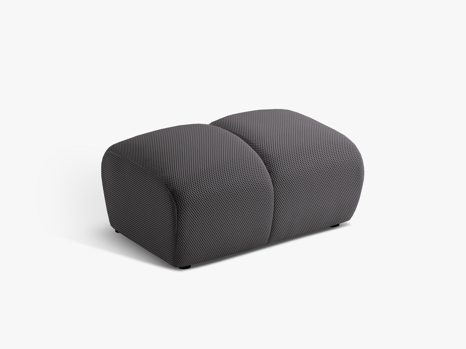Micadoni Hocker Diana 3D-Stoff Espresso