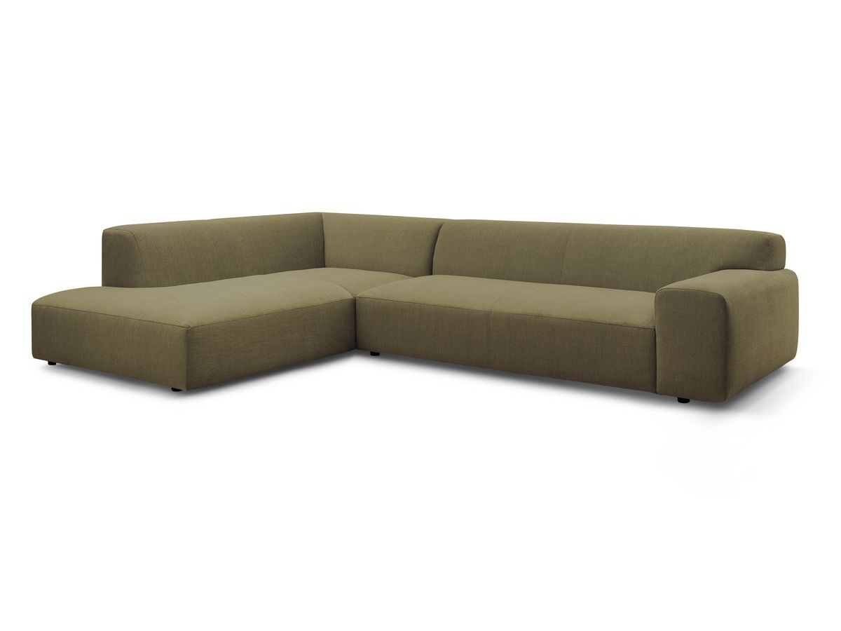 Bobochic Lavena Ecksofa 312 × 220 cm Samt Grün Ecke links