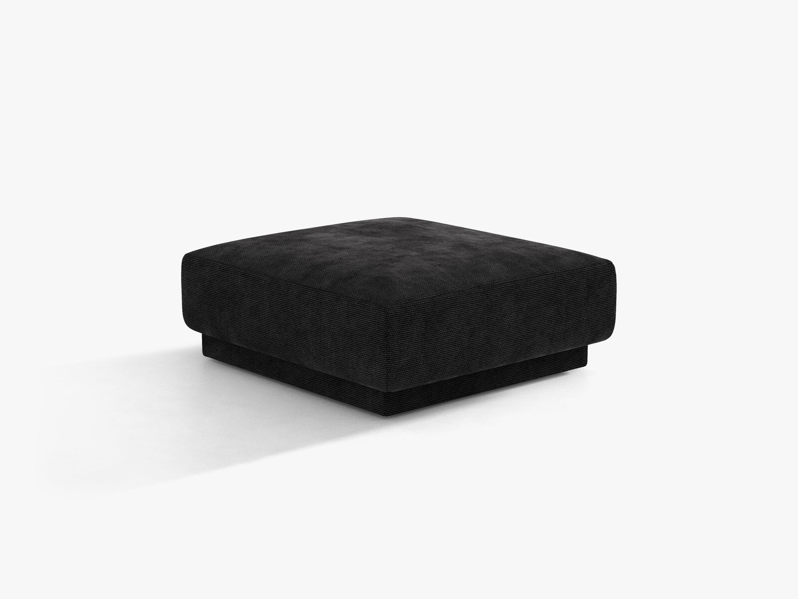 Micadoni Hocker Miley 1-Sitzer Chenille Haga Schwarz