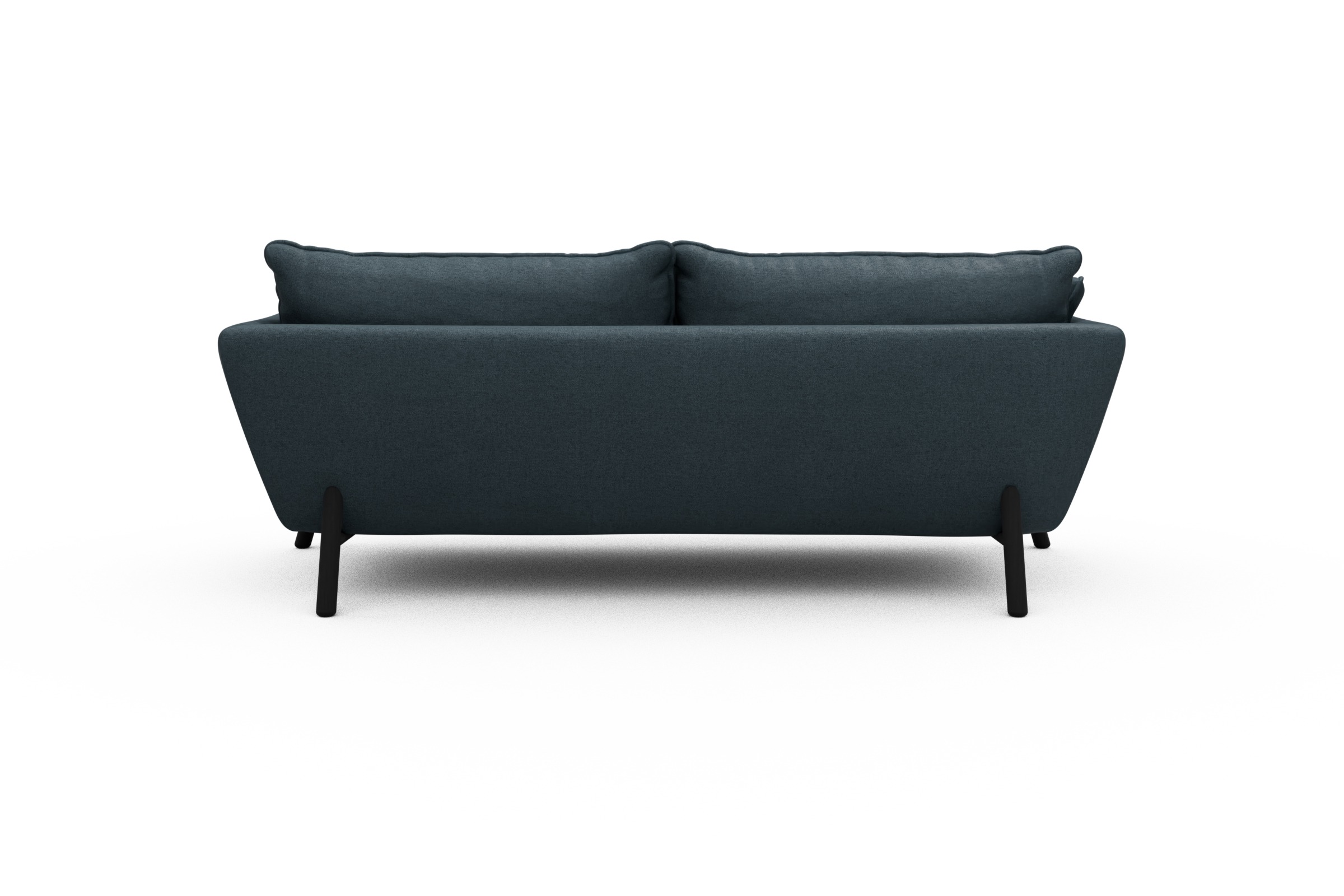 Sofa Emil PREMIUM 3-Sitzer Beinfarbe Eiche Schwarz Denari-Royal-Blue