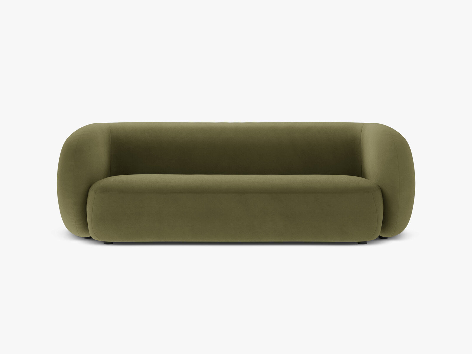 Micadoni Sofa Kate 3-Sitzer Samt Grün