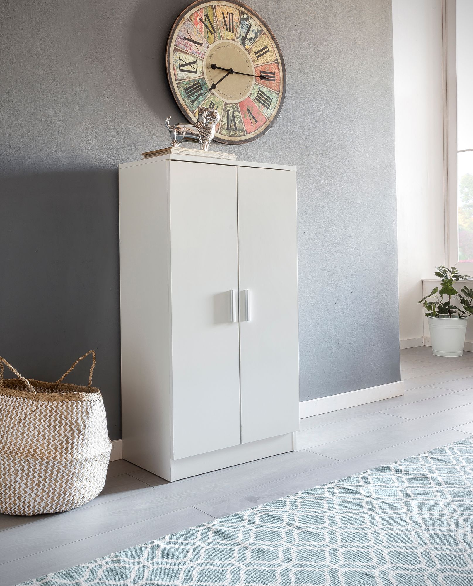 Schuhschrank Marstrand Weiß 55 × 35 × 108 cm
