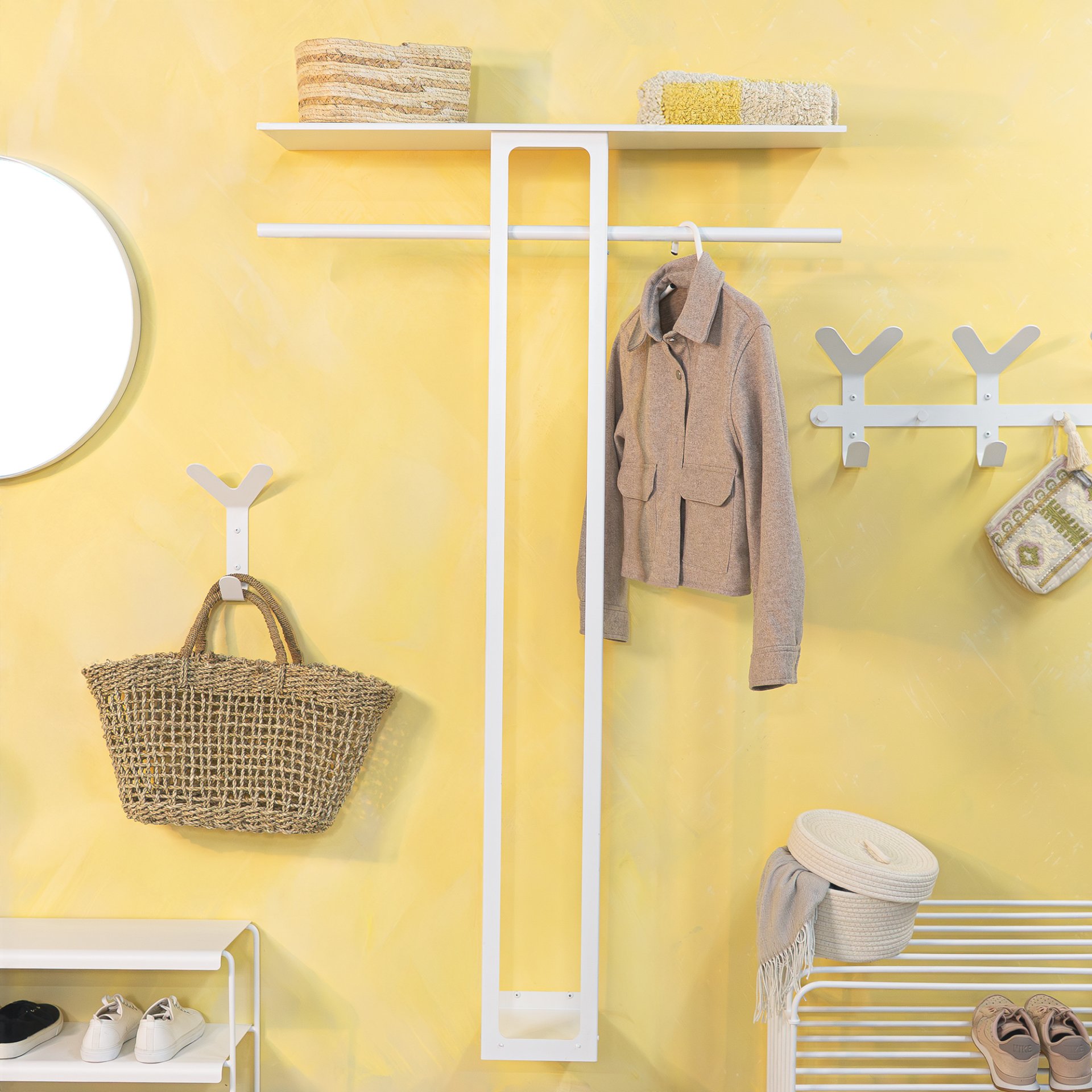 Spinder Design Wandgarderobe Luno Large 100 Weiß