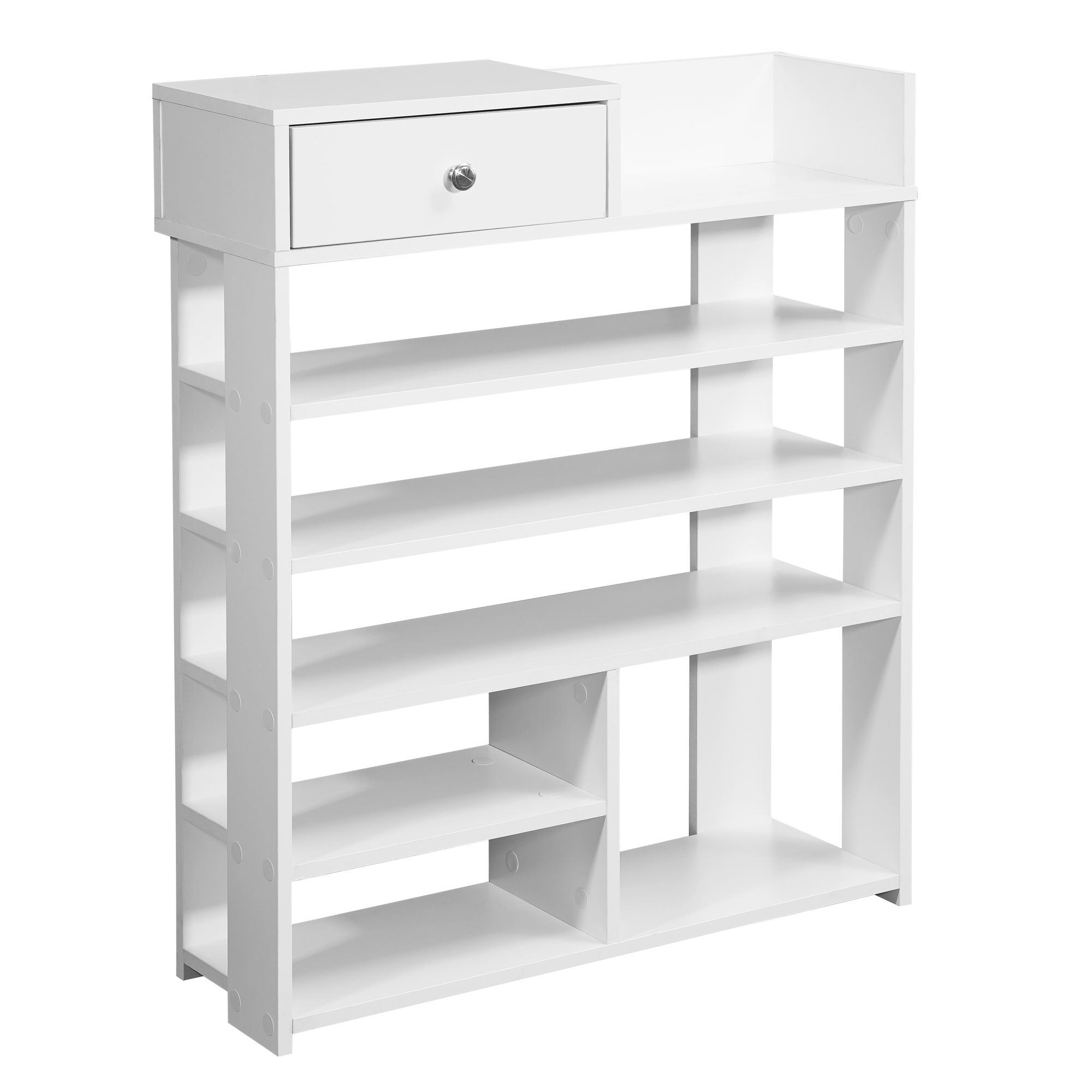 Schuhregal Svendborg Weiß 75 × 24 × 92,5 cm
