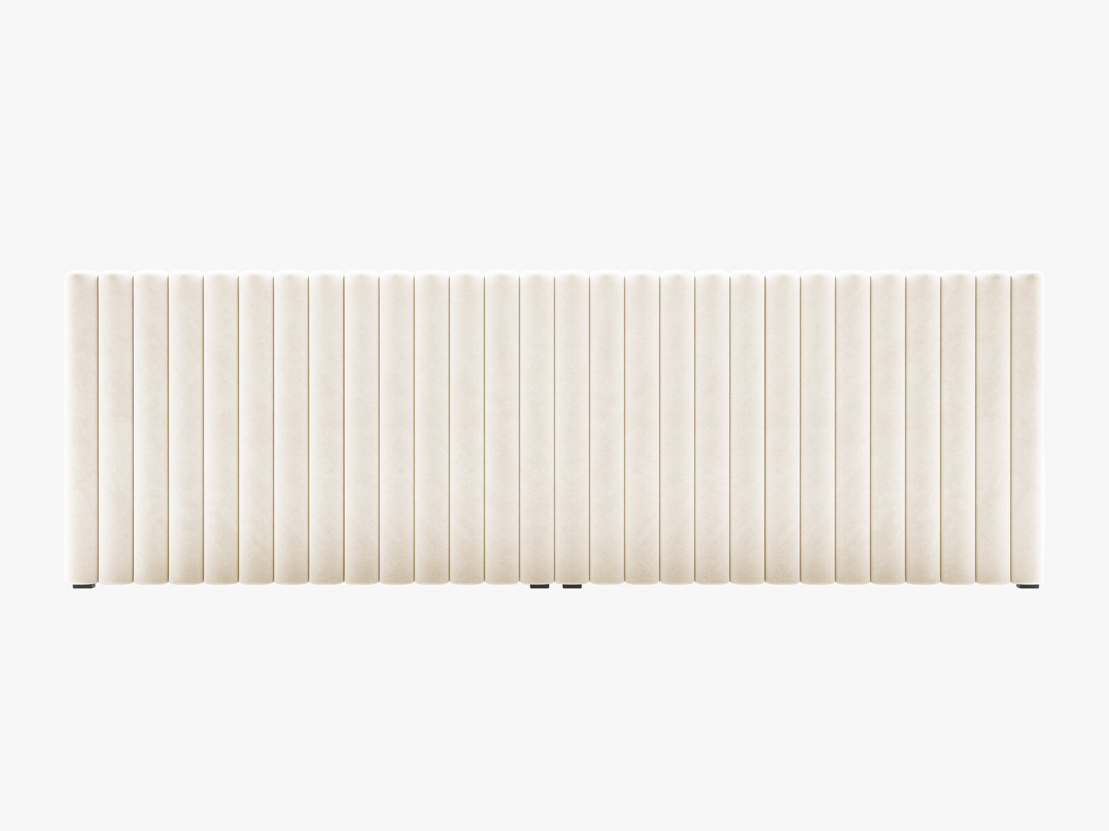Micadoni Mistero Polster-Kopfteil Samt Paris Beige 280x95