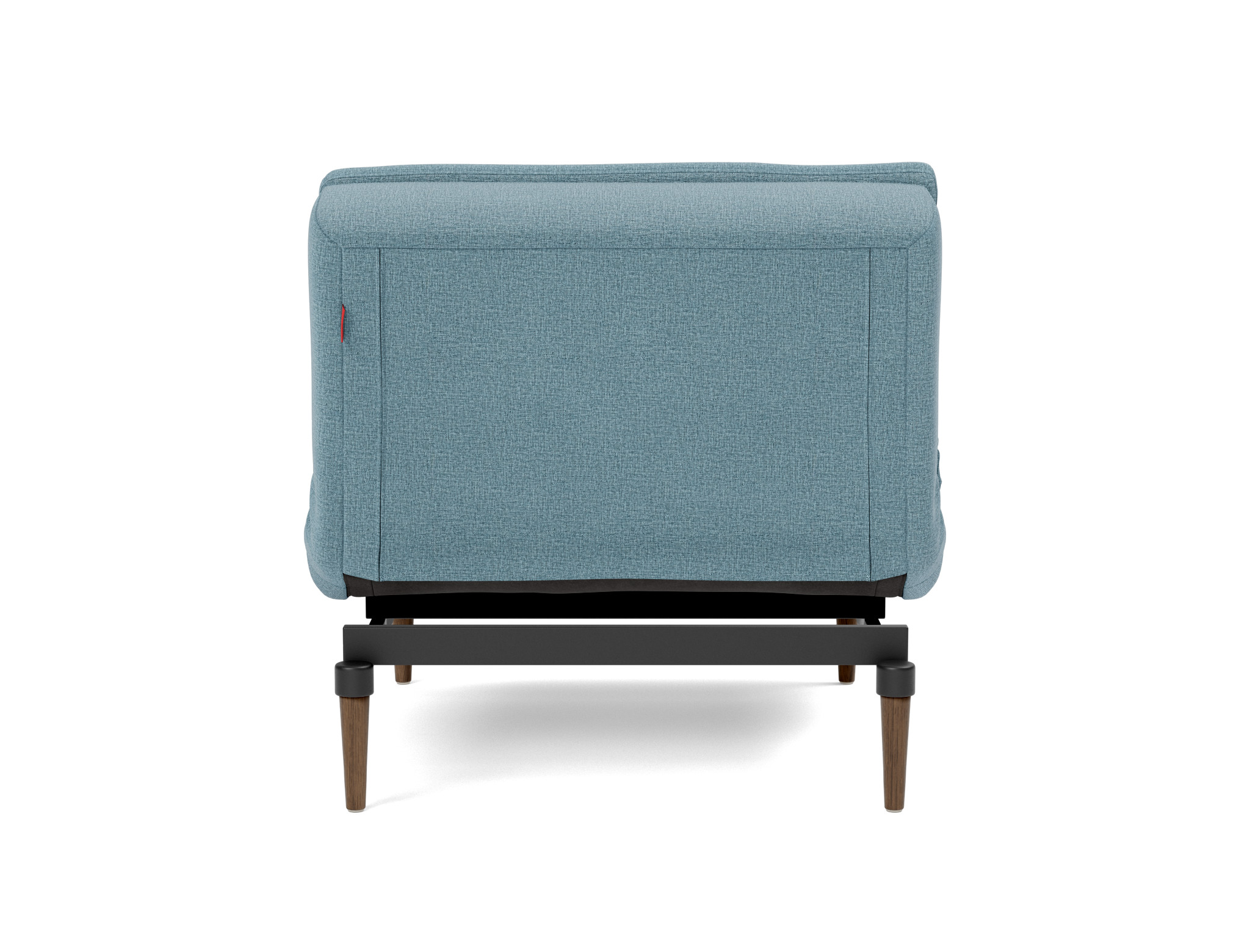 Sessel Dublexo Flachgewebe Mixed Dance 525-Light-Blue Beine Styletto Eiche dunkel