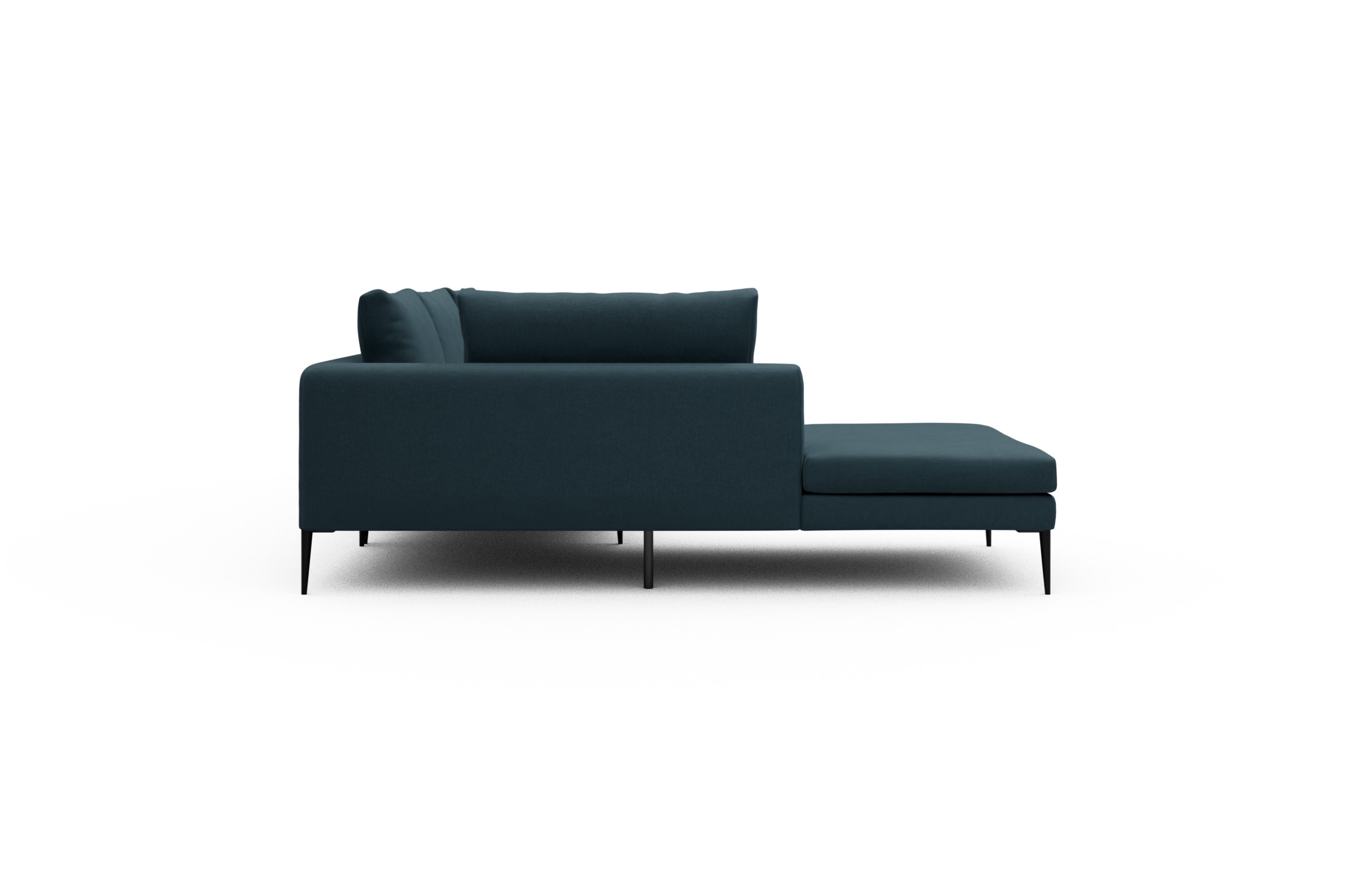 Ecksofa Paul Relax-Ecke rechts mit 3-Sitzer Satya-Indigo