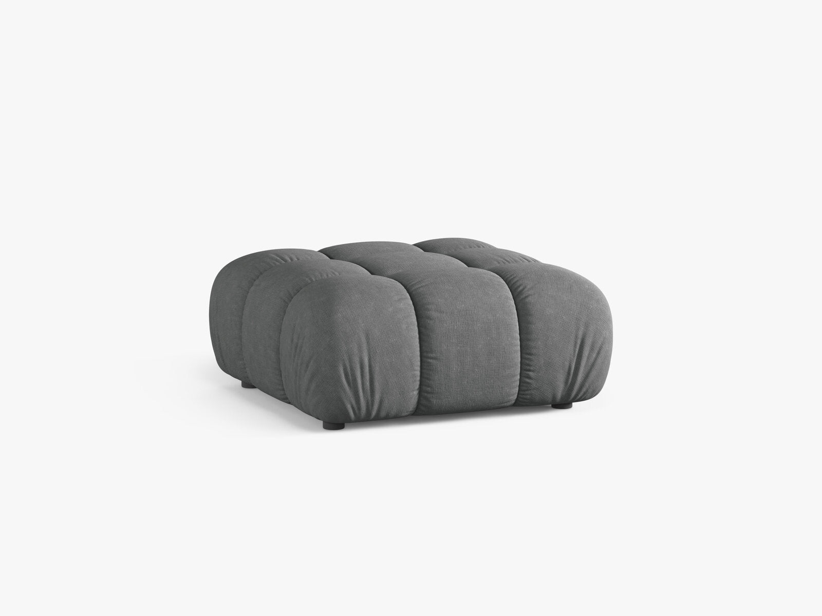 Micadoni Hocker Bellis Strukturierter Stoff Liberty Grau