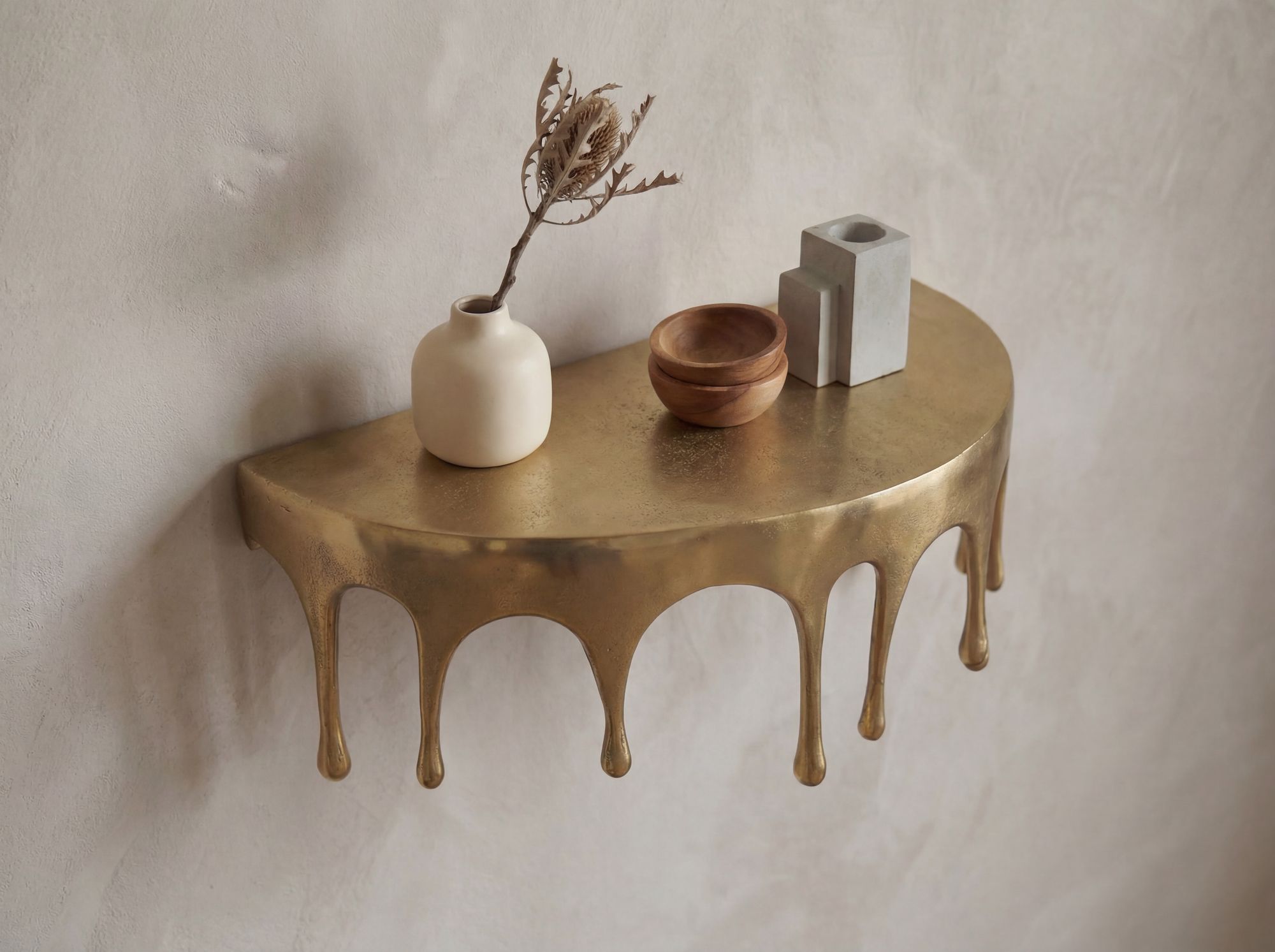 Wandregal Rodoy Aluminium Gold 35 × 17 × 20 cm