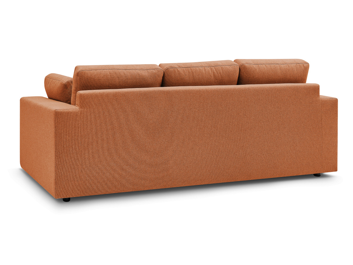 Bobochic Belair Sofa 3-Sitzer 220 × 93 cm Stoff Orange