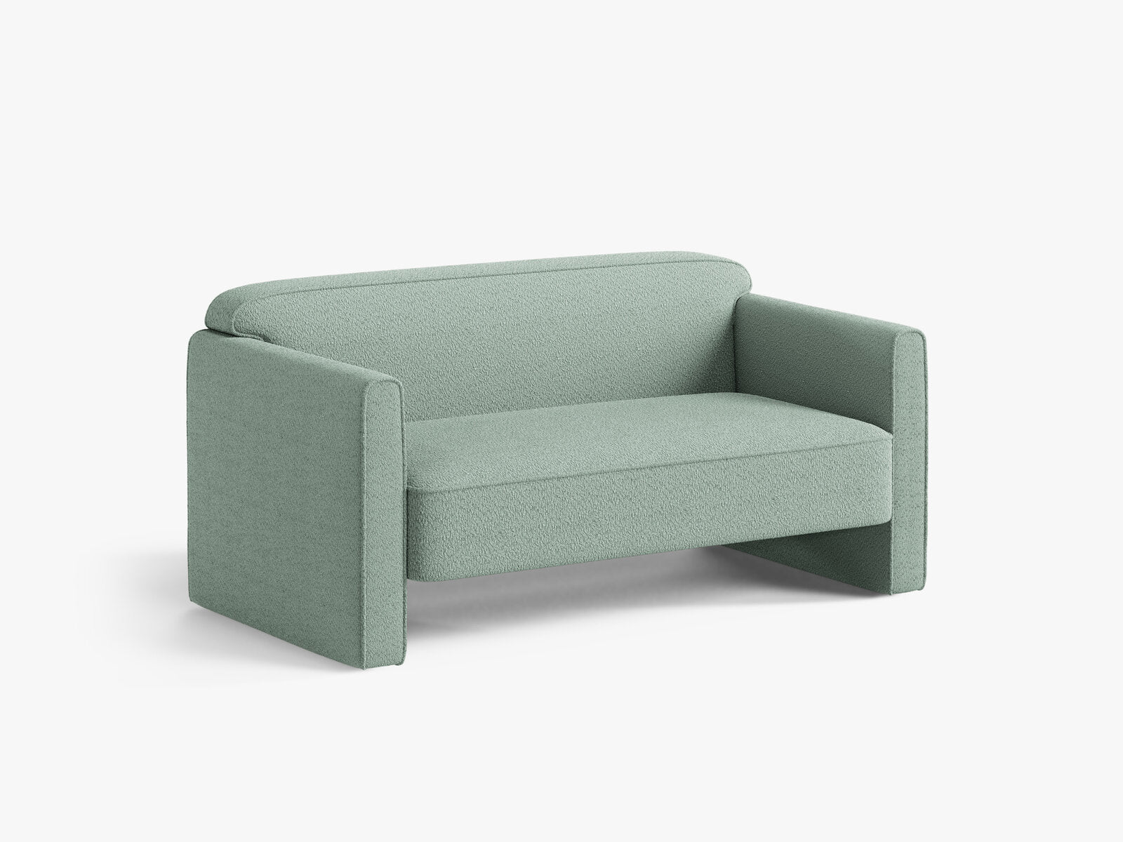 Micadoni Sofa Abby 2-Sitzer Boucle Coral Minze