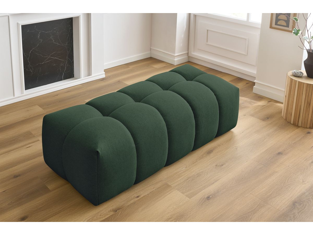 Bobochic Mont-blanc Pouf Melange-Stoff Grün