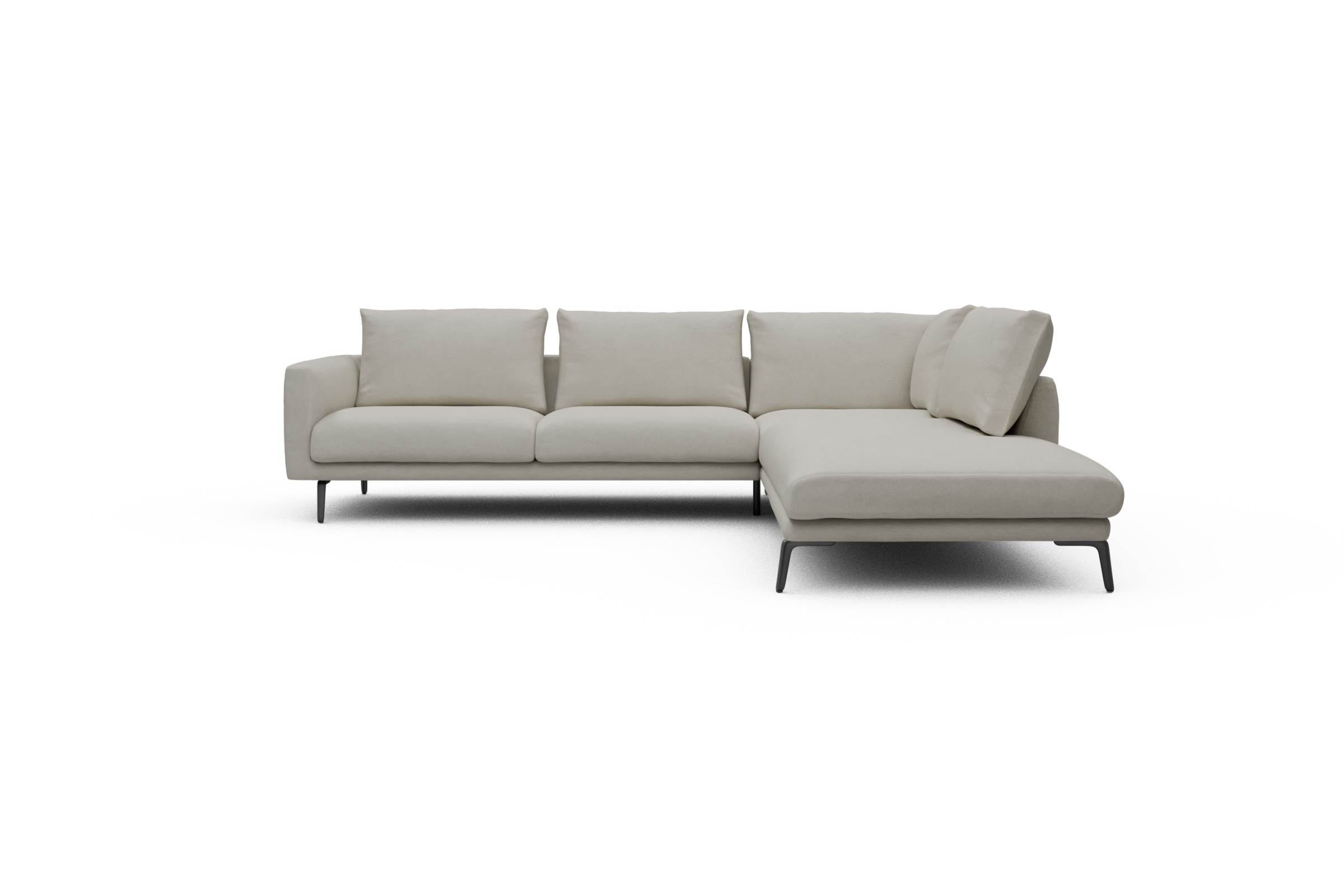 Skandi Home Ecksofa Karl Relax-Ecke rechts mit 2,5-Sitzer Denari-Clean-Beige moebelfaktor