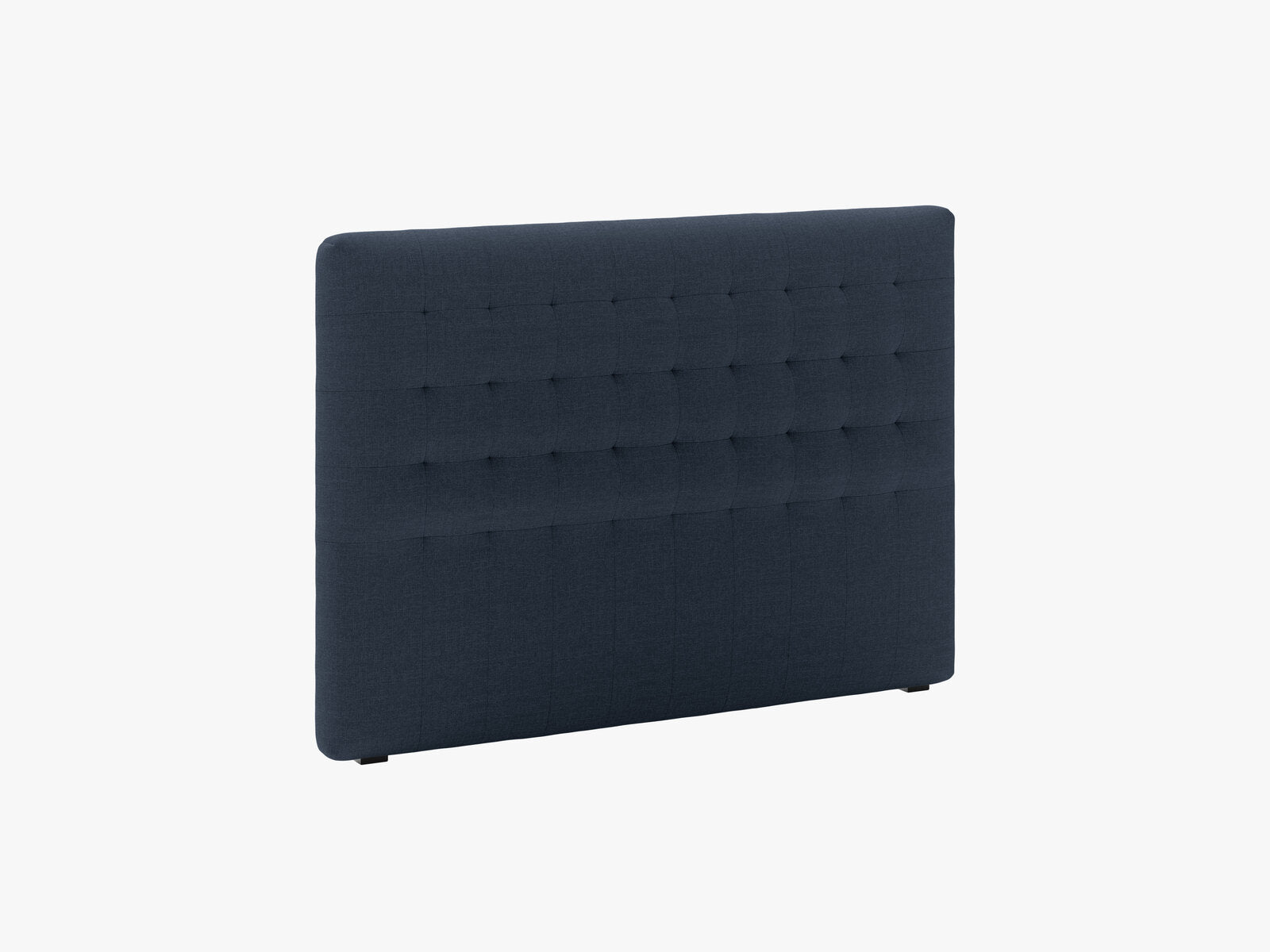 Micadoni Nova Samtiger Kopfteil 120 cm (H 95 cm) Strukturierter Stoff Liberty Marineblau 140x95