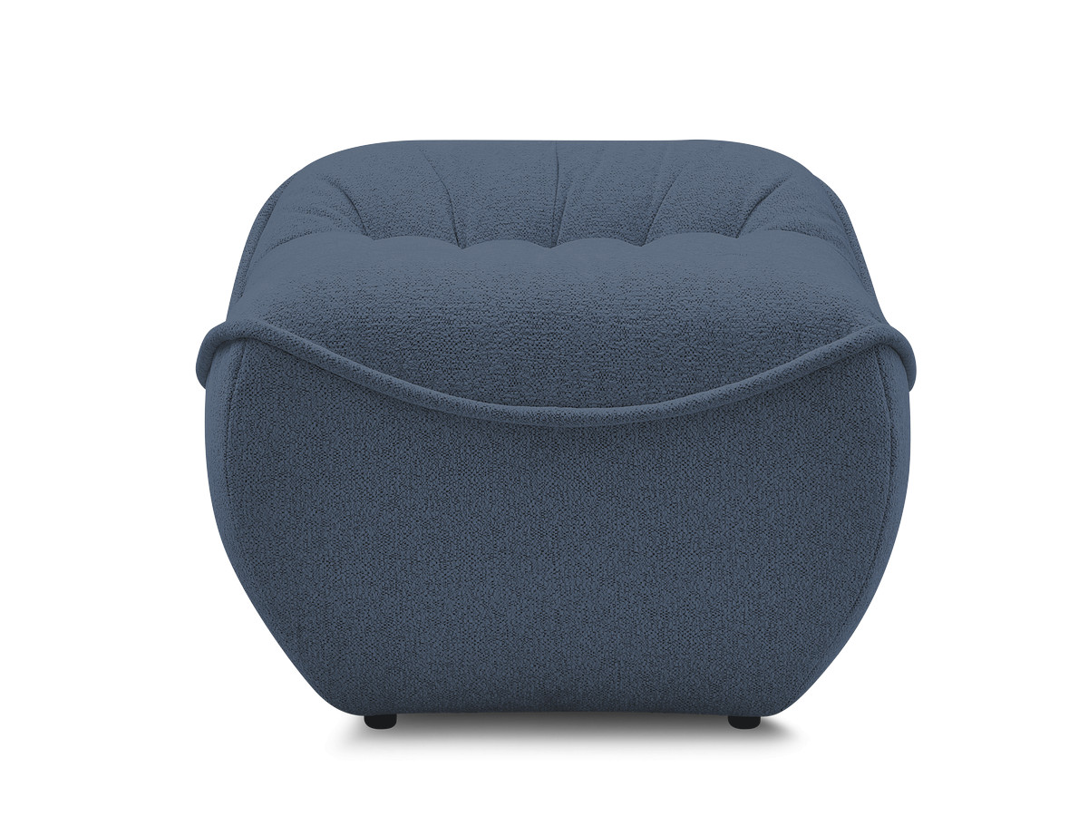 Bobochic Serena Pouf Melange-Stoff Blau