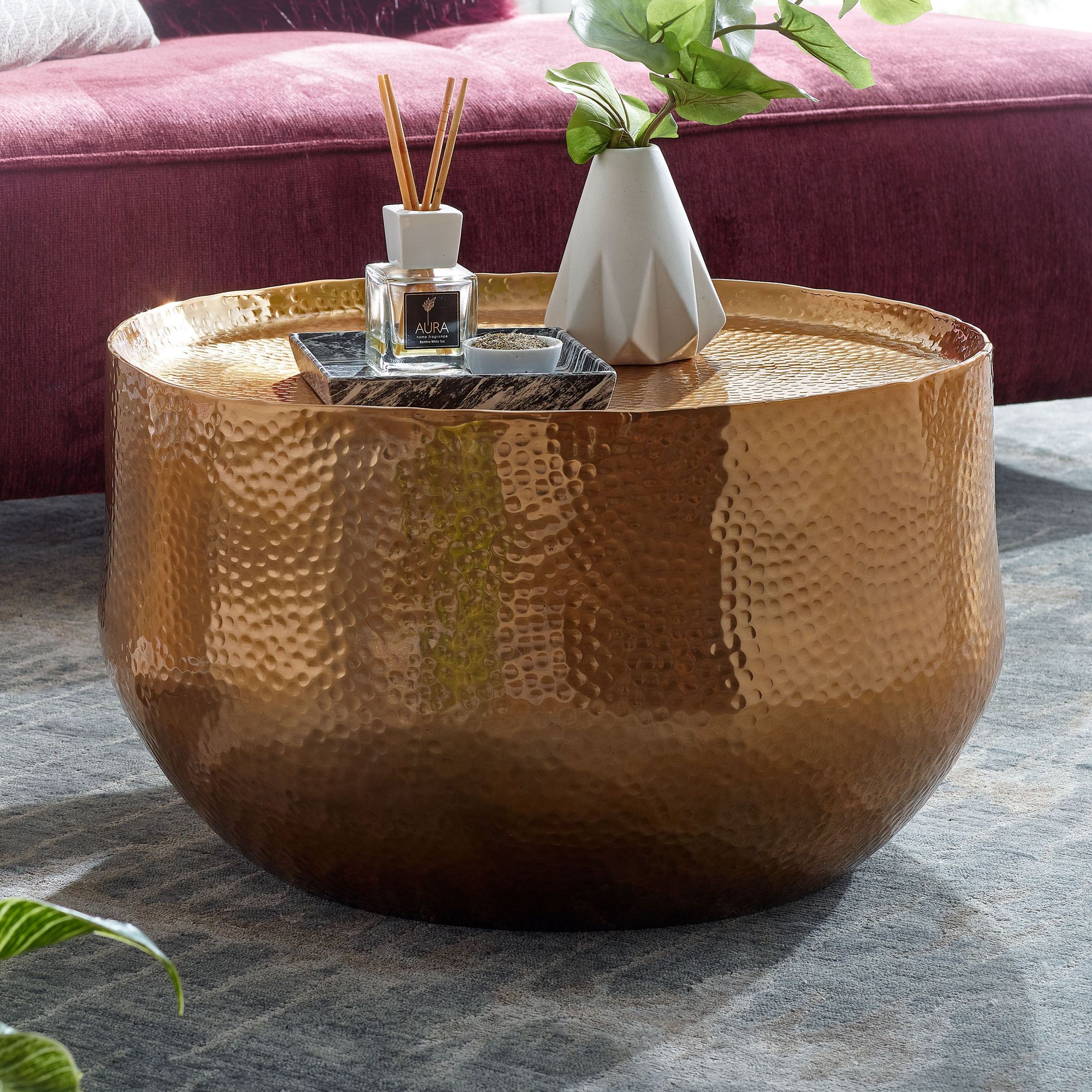 Couchtisch Brekke Gold Ø 60 × H 35 cm
