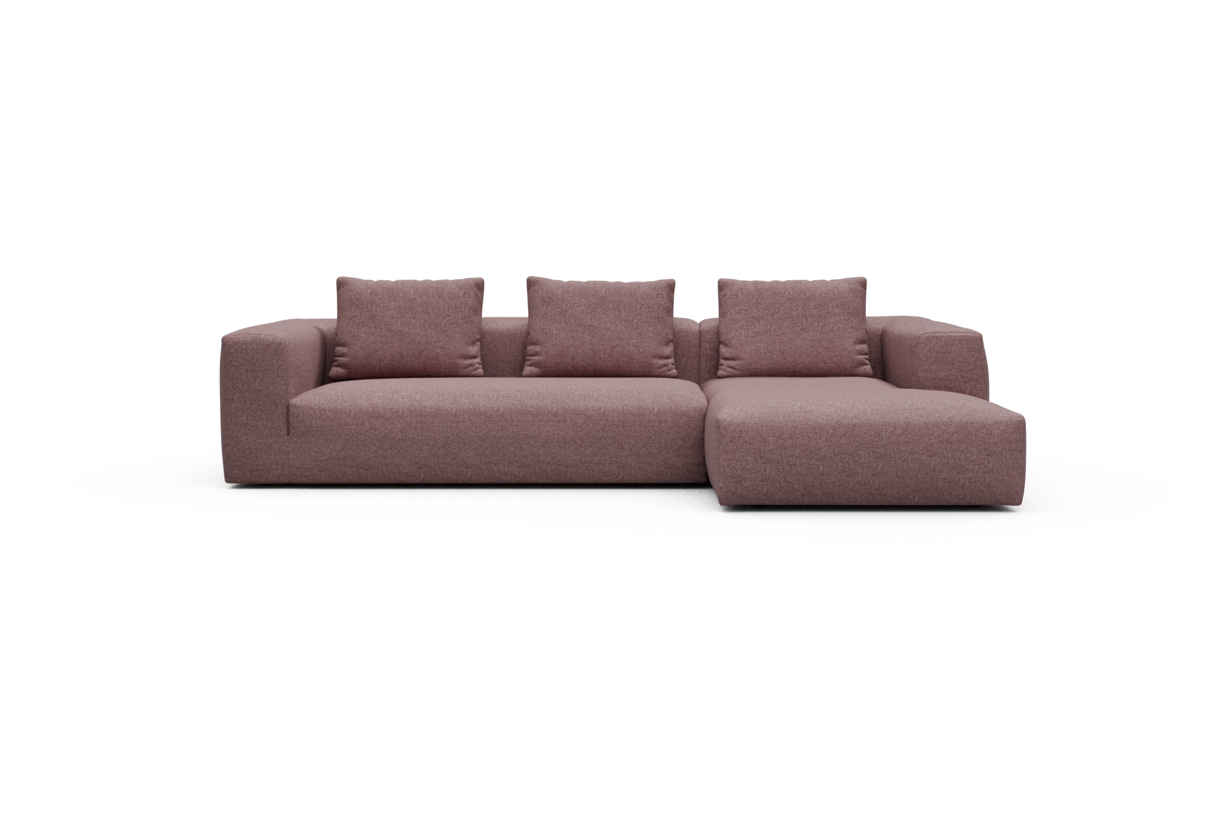 Skandi Home Ecksofa Fred Chaiselongue rechts mit 2,5-Sitzer Sama-Flamingo moebelfaktor