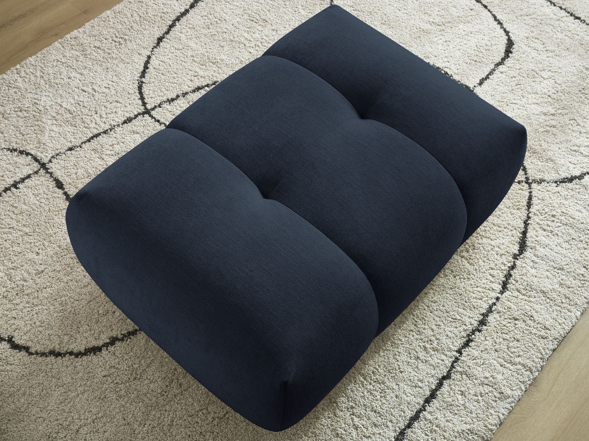 Bobochic Fuji Pouf Stoff Dunkelblau