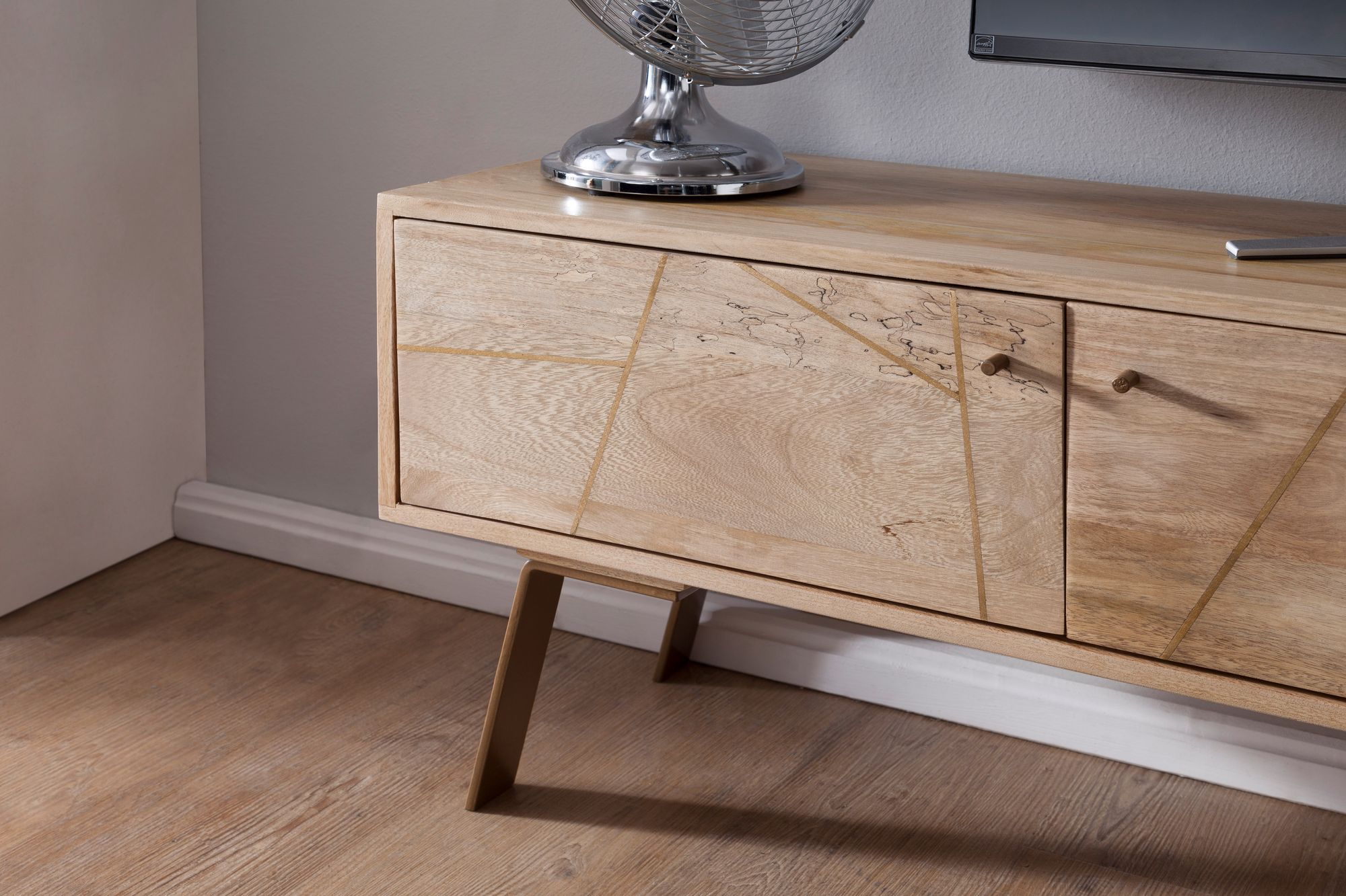Lowboard Dale Mango Massivholz 145 × 35 × 47 cm