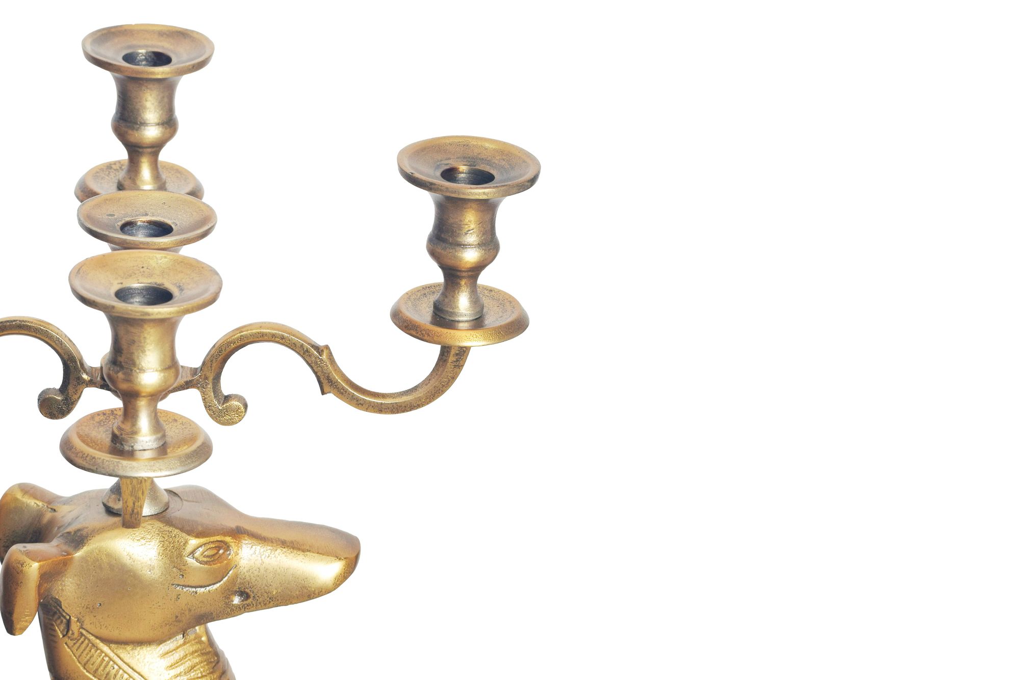 Kerzenhalter Ikornnes Aluminium Gold 26 × 40 × 69 cm