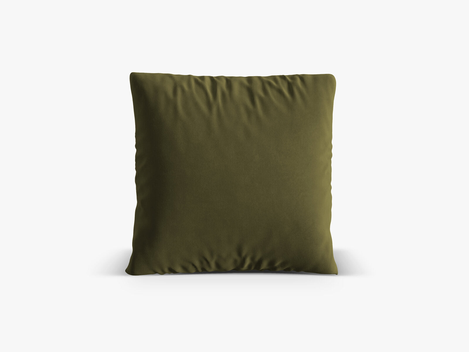 Micadoni Kissen Nuria Samt Moßgrün Melange 70x70x15