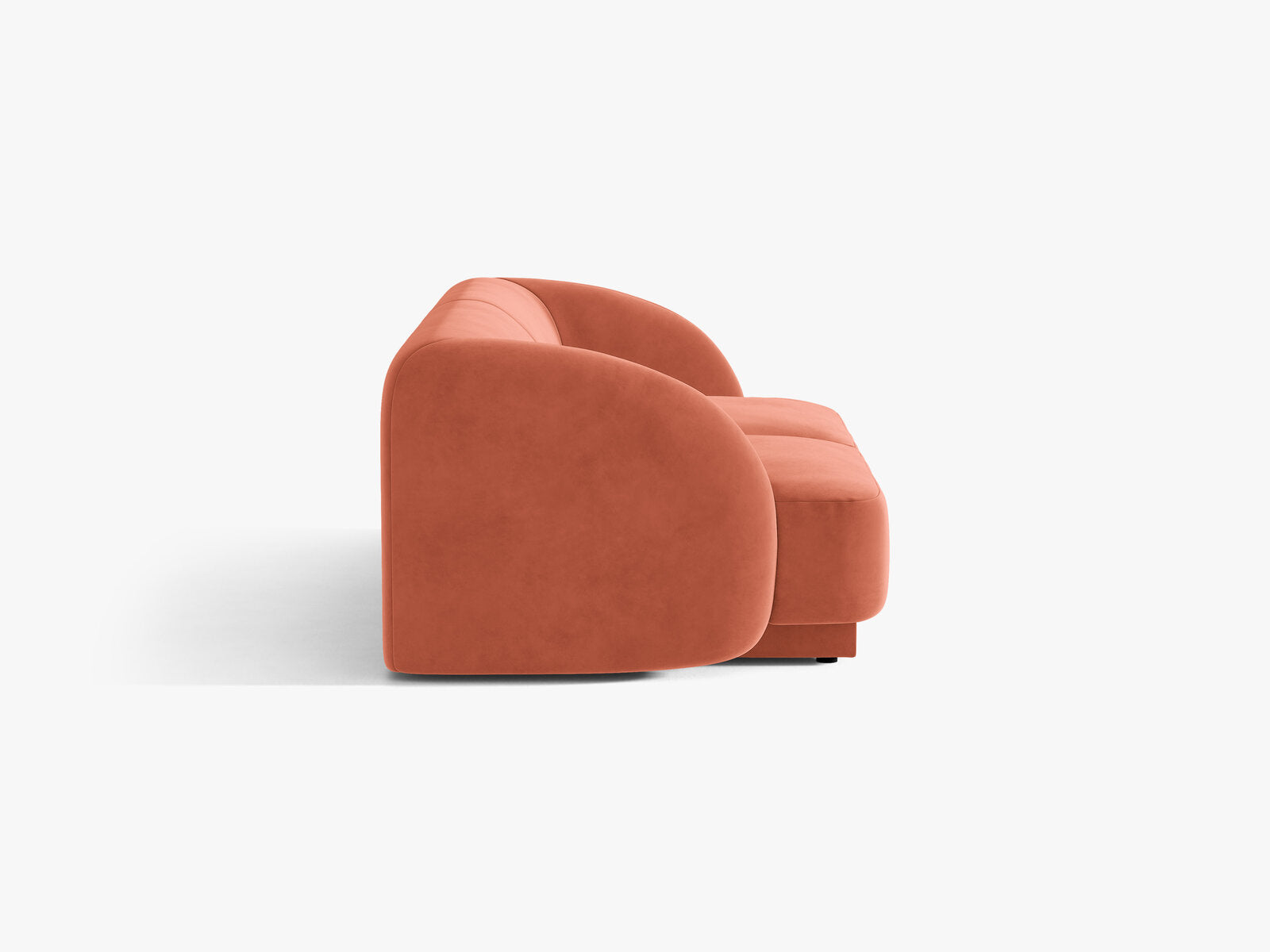 Micadoni Sofa Miley 2-Sitzer Samt Venus Koralle