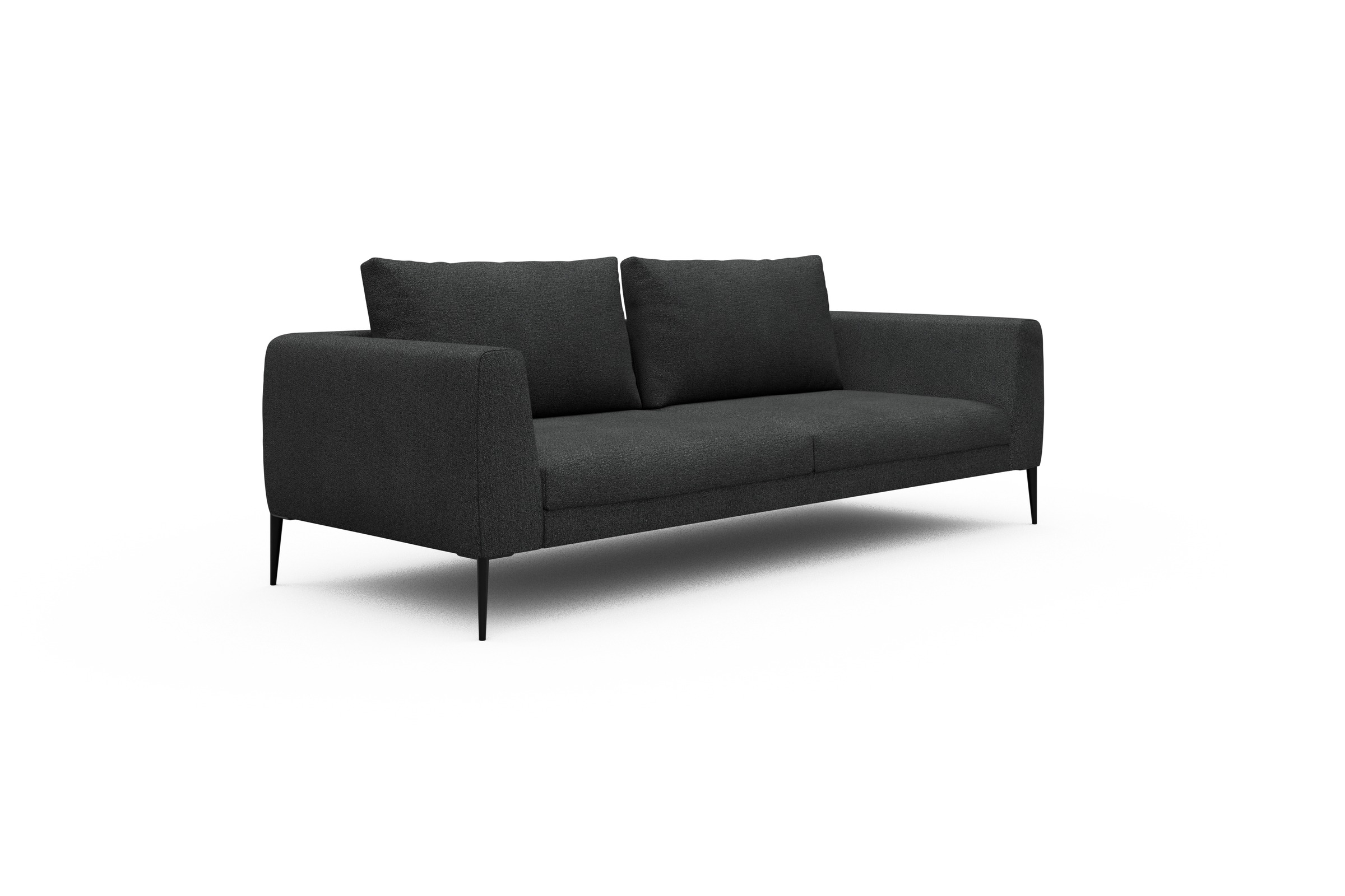 Sofa Paul 3-Sitzer Boucle-Charcoal
