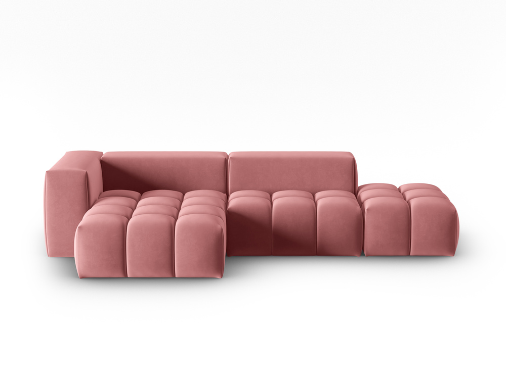 Cosmopolitan Design Ecksofa Verona 4-Sitzer offen Samt Casino Flamingo Links