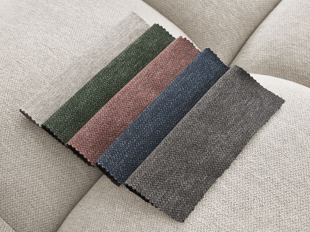 Bobochic Mont-blanc Ecksofa Melange-Stoff Beige Ecke rechts