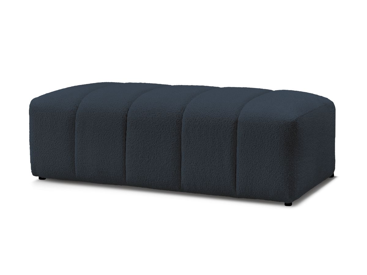 Bobochic Annecy Pouf Bouclé-Stoff Dunkelblau