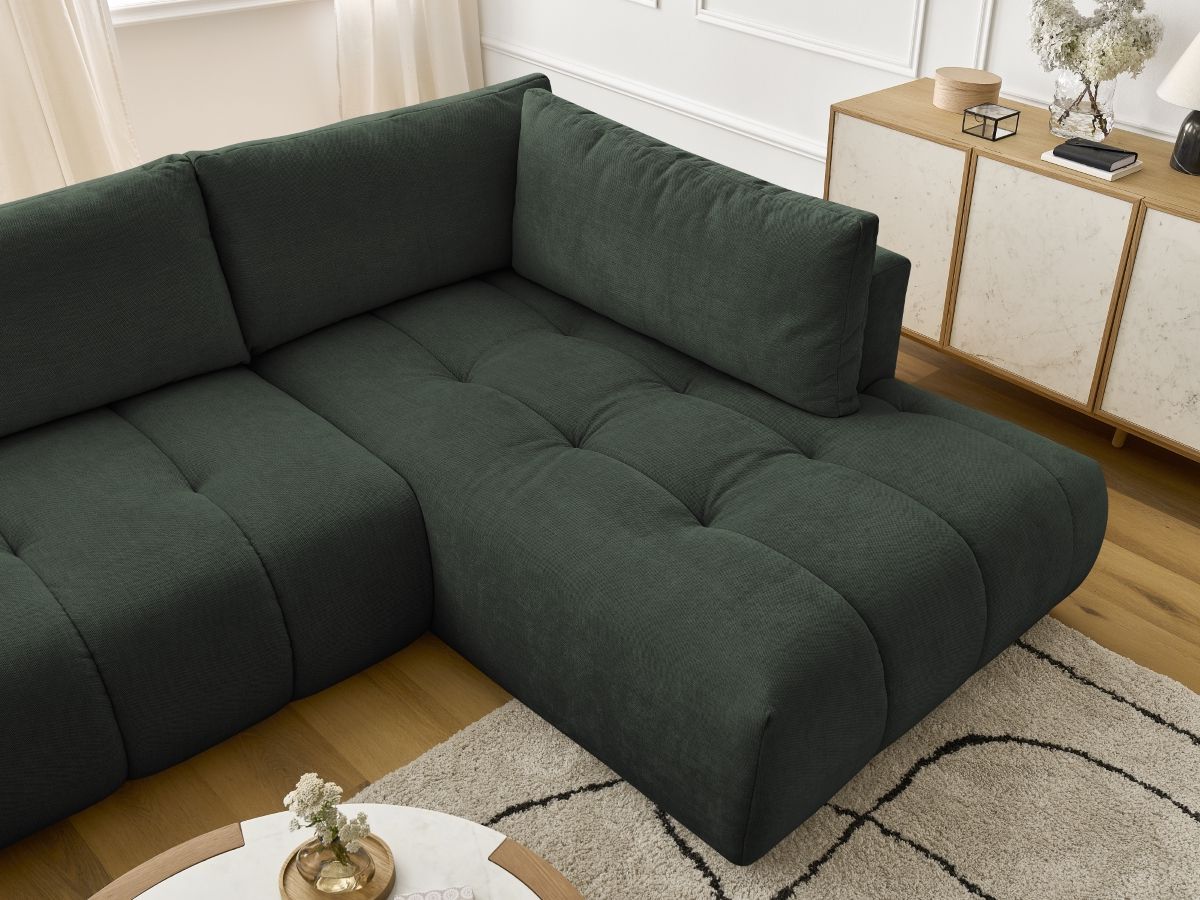 Bobochic Fuji Wohnlandschaft Stoff Grün Ecke links
