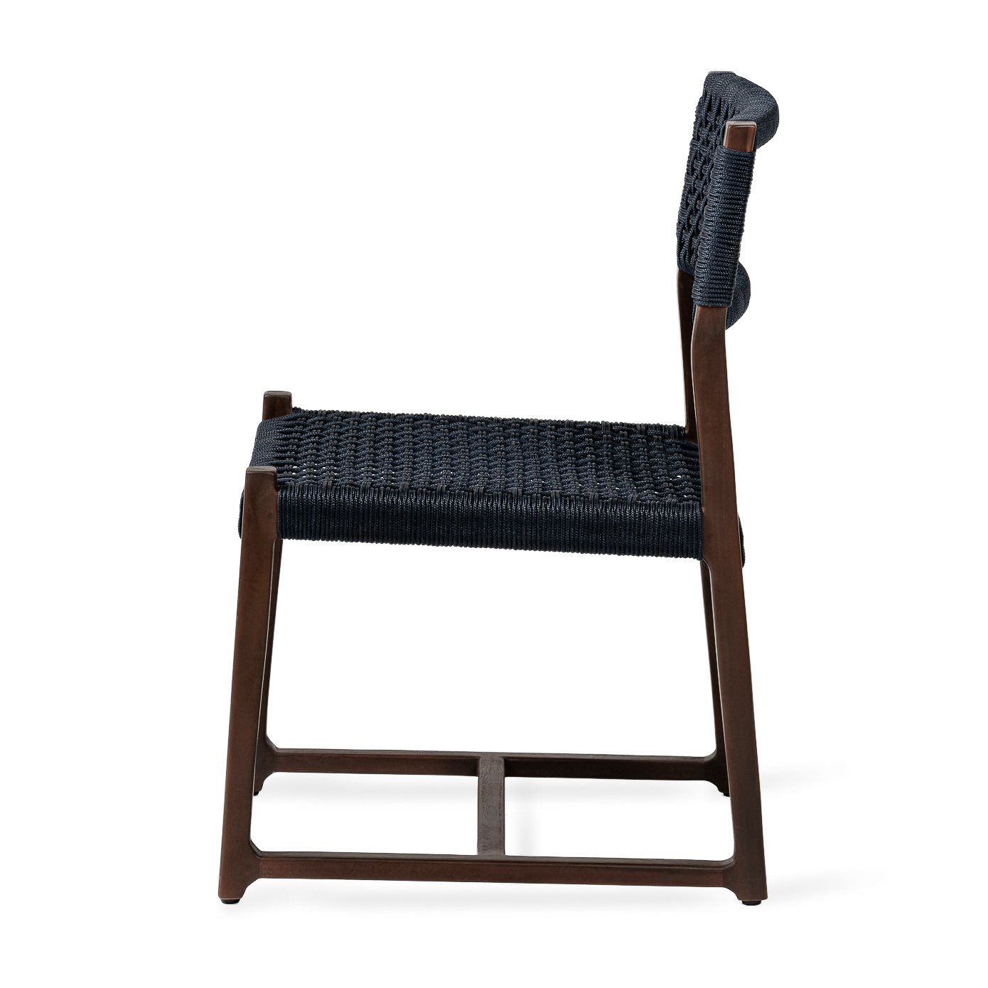 Jesper Home Outdoor-Stuhl Kuwana Indigo-Weave Gestell Espresso