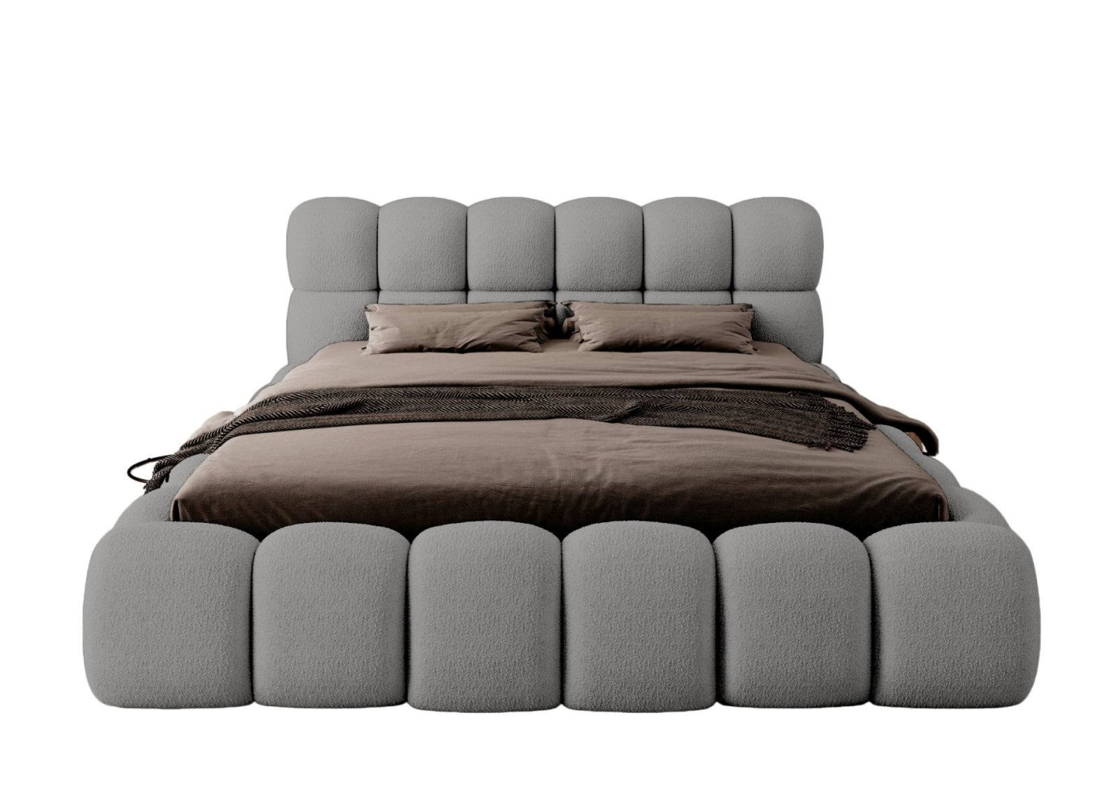 Polsterbett Vento Boucle 180x200 mit Metallrahmen Quelle 92