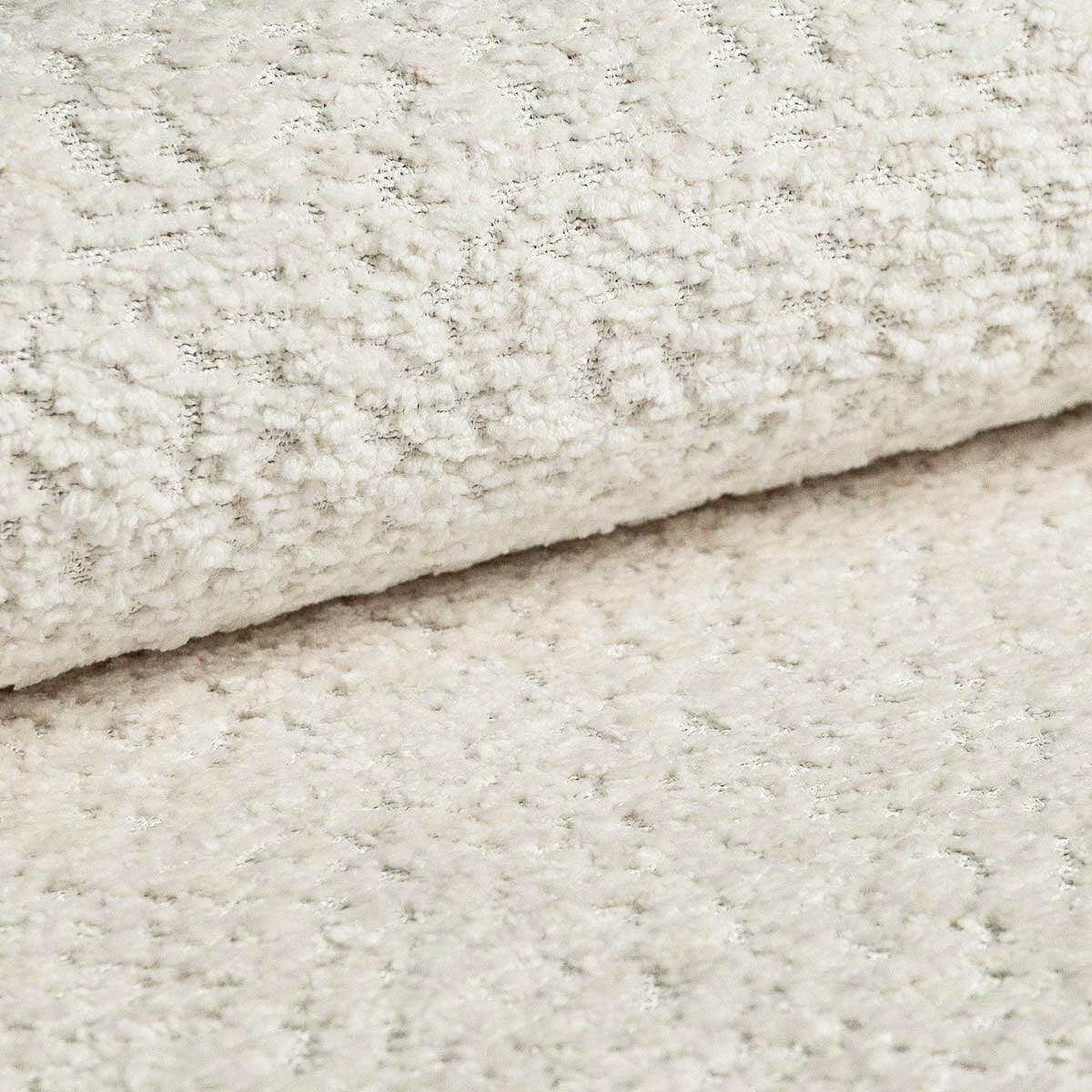 Micadoni Stauraumbett mit Kopfteil Mount Boucle Coral Elfenbein