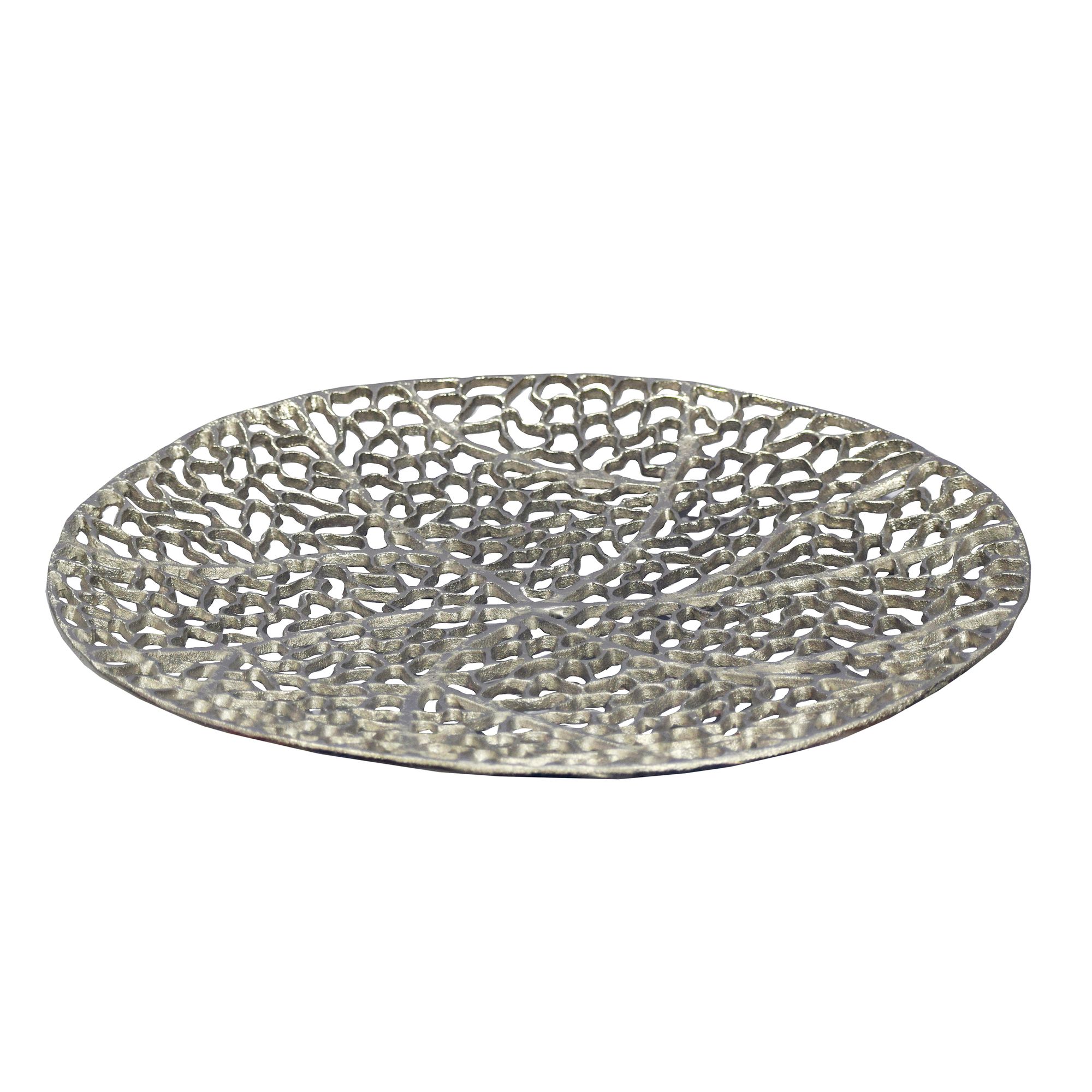 Dekoschale Lonevag Aluminium Silber Ø 44 cm