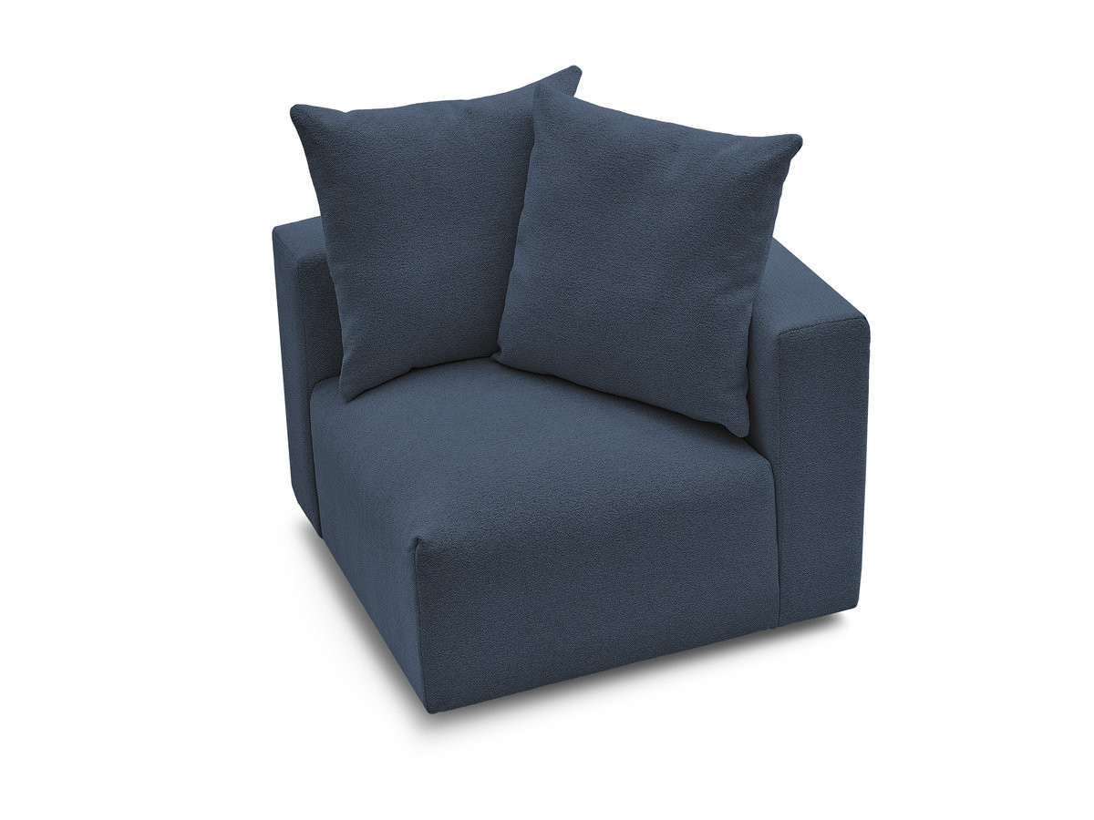 Bobochic Voltaire Eckmodul Melange-Stoff Dunkelblau Ecke rechts