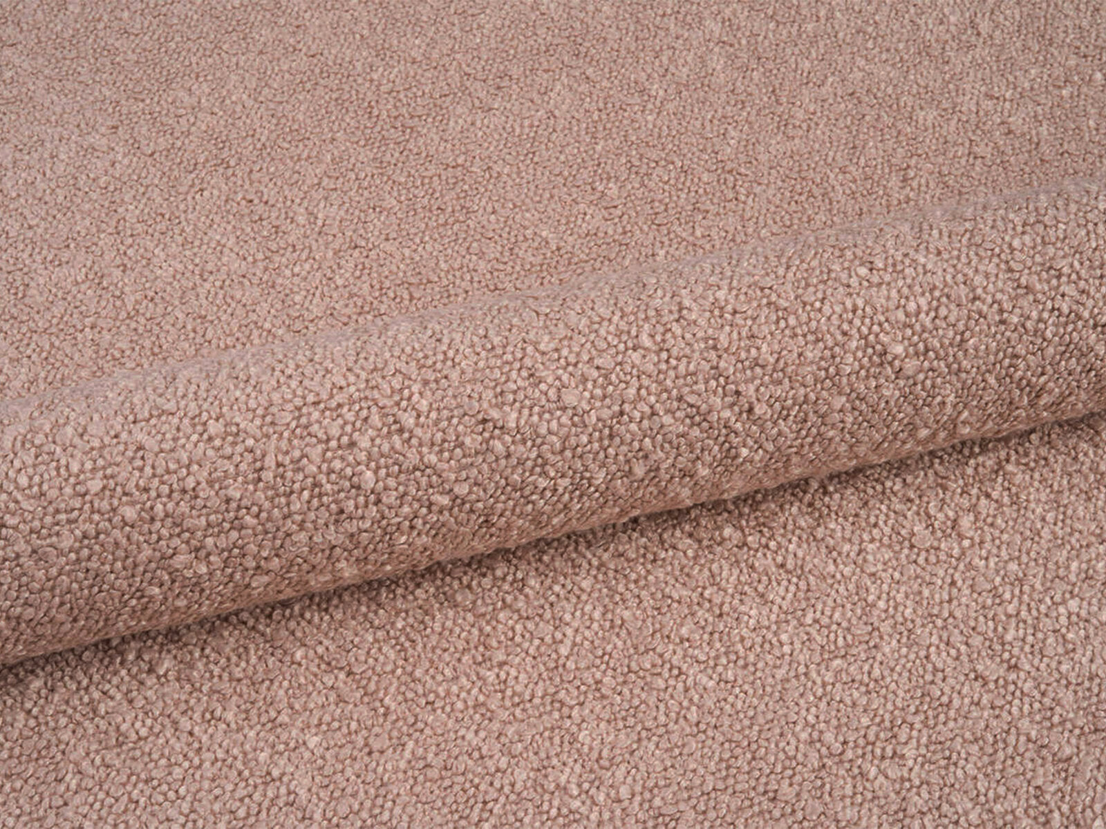 Micadoni Stauraumbett mit Kopfteil Bellis Boucle Baloo Puderrosa