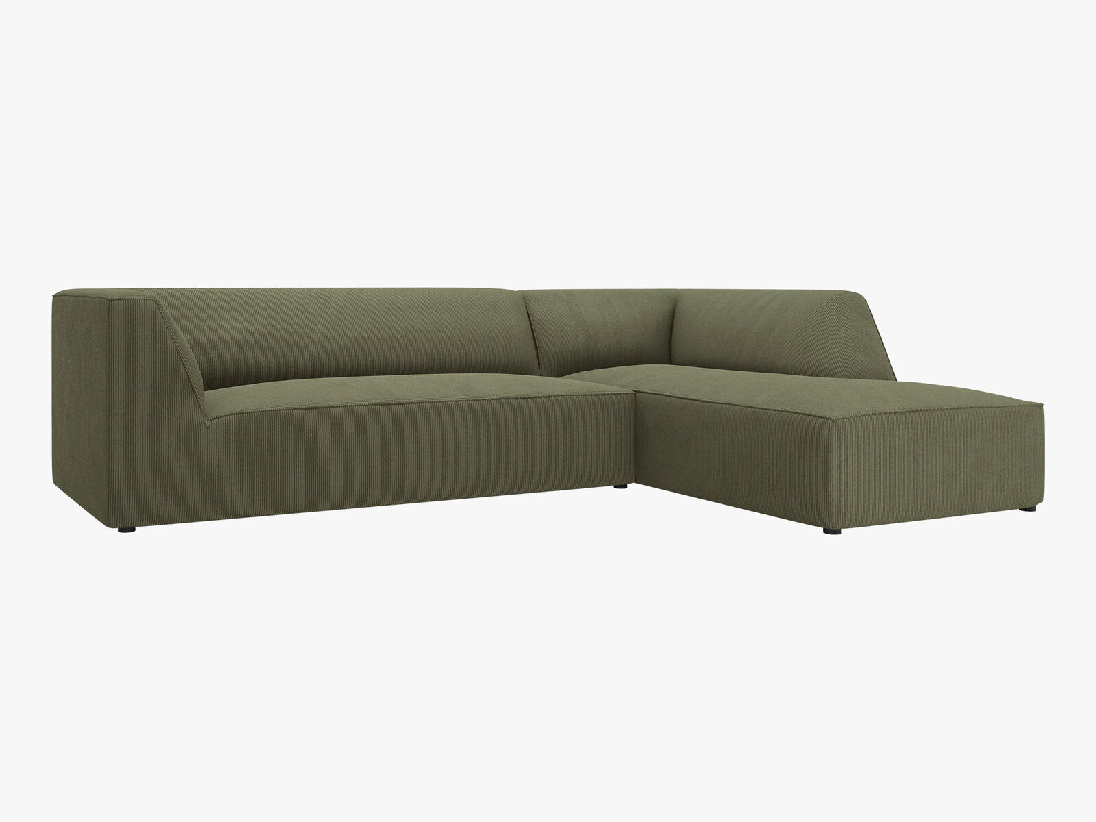 Micadoni 4-Sitzer Modular Sofa Ruby Rechts Kord Scala Grün
