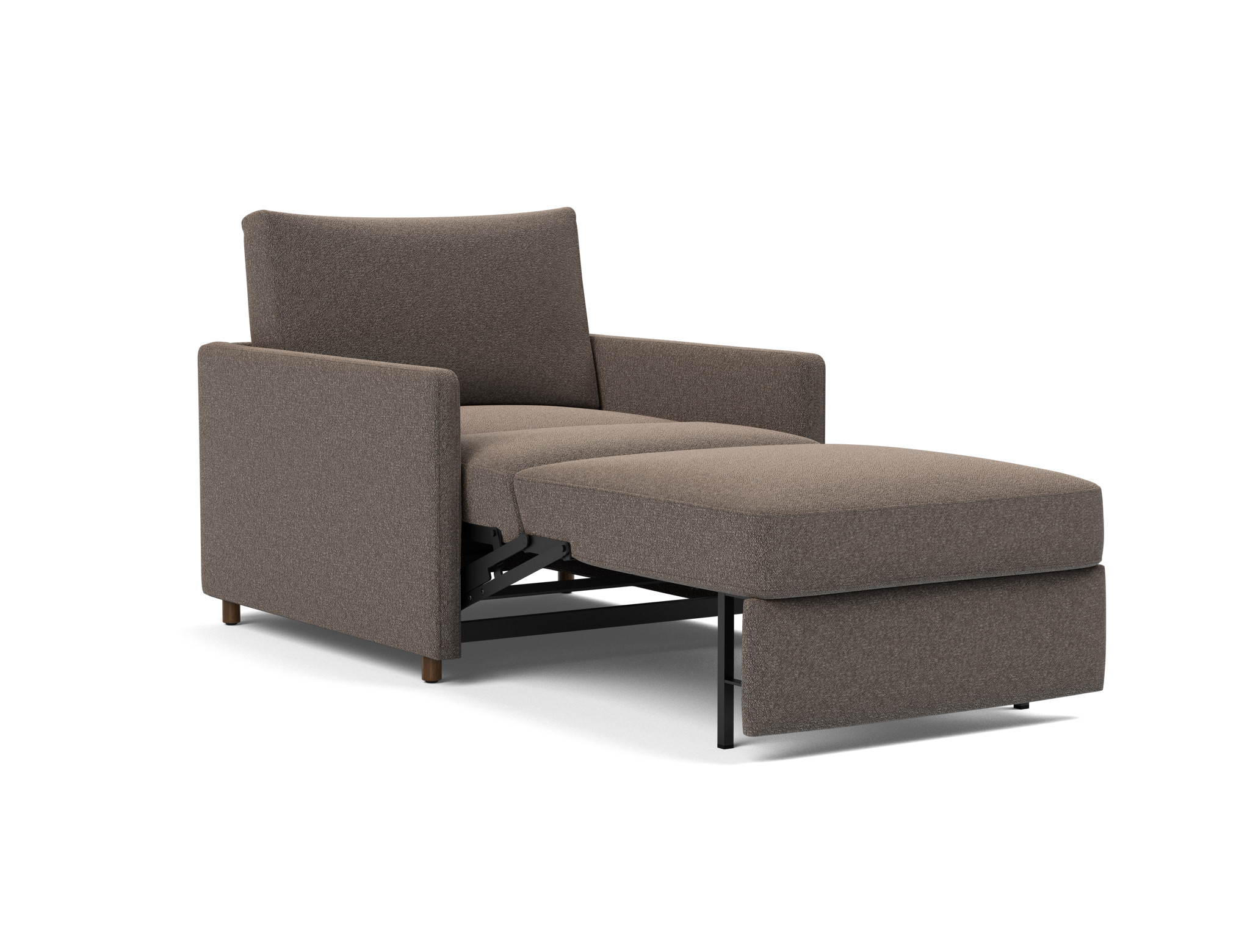 Schlafsessel Neah mit Slim-Armlehnen Boucle Skandi 530-Taupe