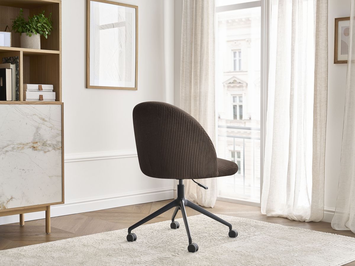 Bobochic Lalie Bürostuhl Cordsamt Braun