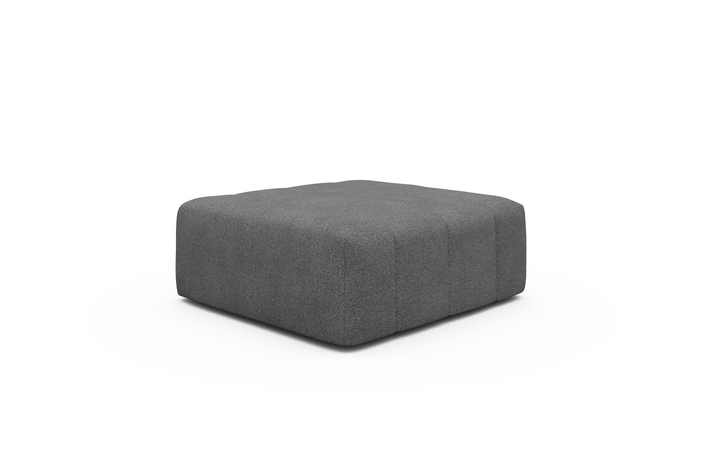 Sitzhocker Hugo Ottomane Boucle-Ash-Grey
