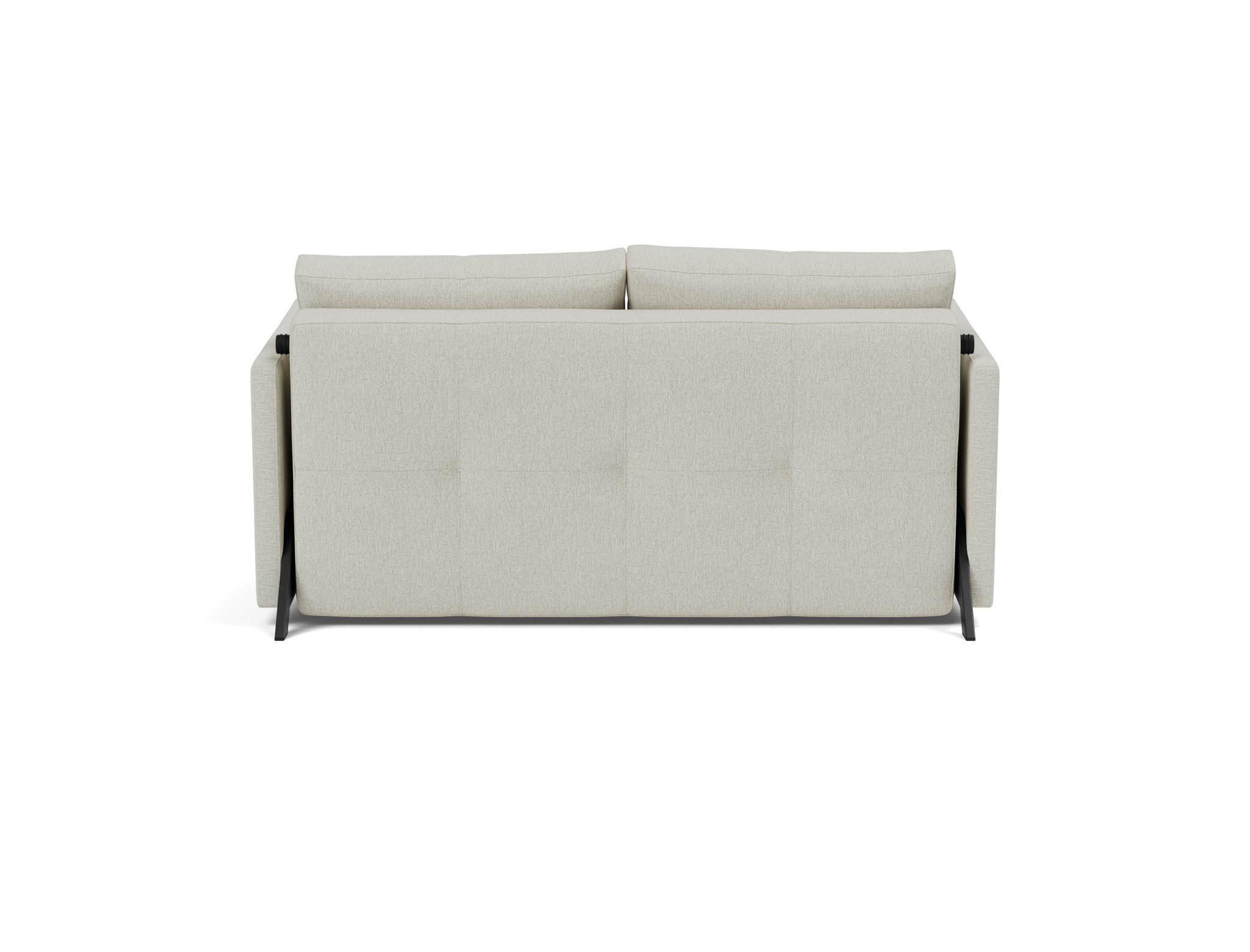 Schlafsofa Cubed mit Armlehnen 140 Flachgewebe Mixed Dance 527-Natural