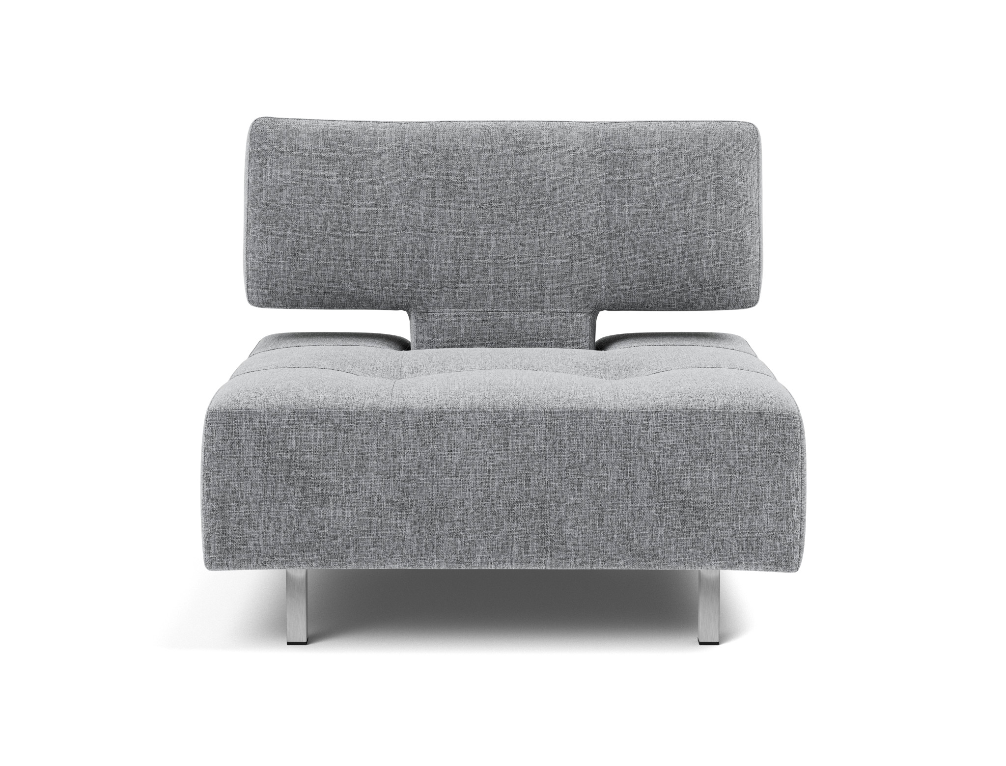Sessel Long Horn D.E.L. Strukturierter Stoff Twist 565-Granite