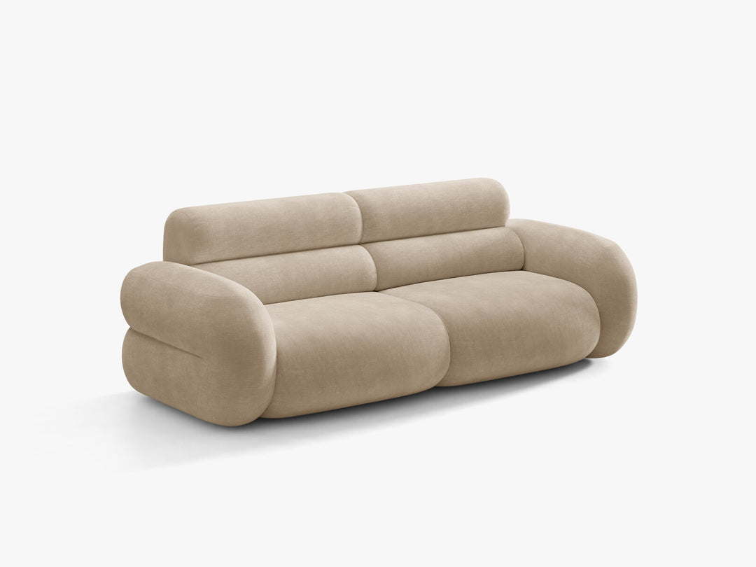 Micadoni Neo Sofa 3-Sitzer Chenille Golden Dunkelbeige