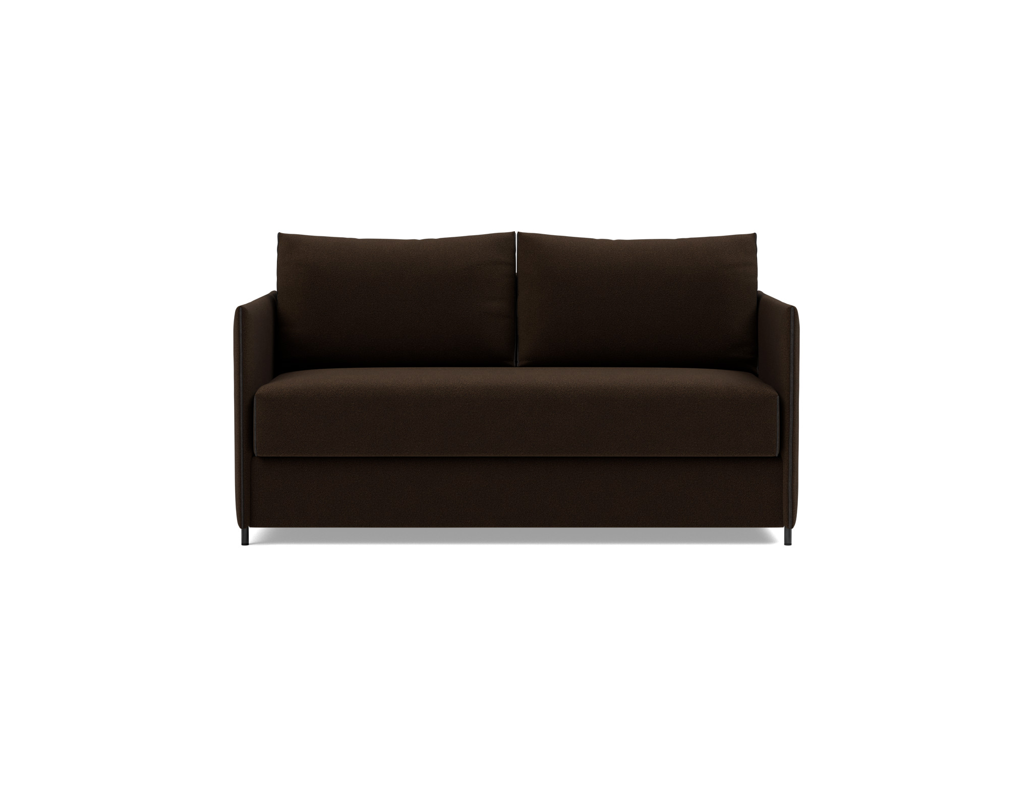 Schlafsofa Luoma Strukturierter Stoff Taura 358-Chocco