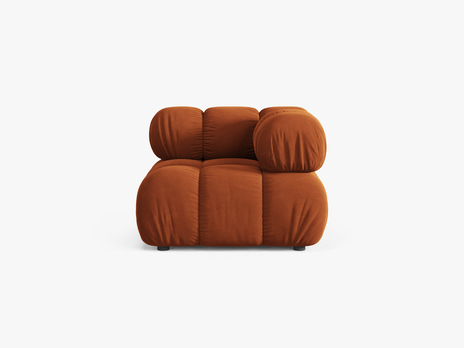 Micadoni symmetrisches Eckmodul Bellis Samt Bluvel Terrakotta